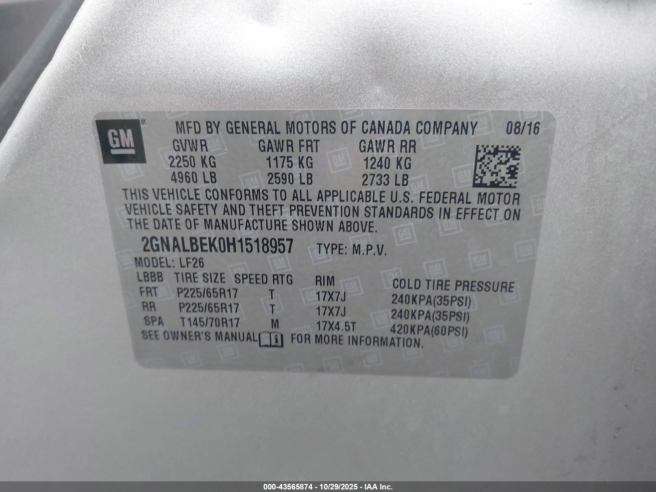 CHEVROLET EQUINOX image 9