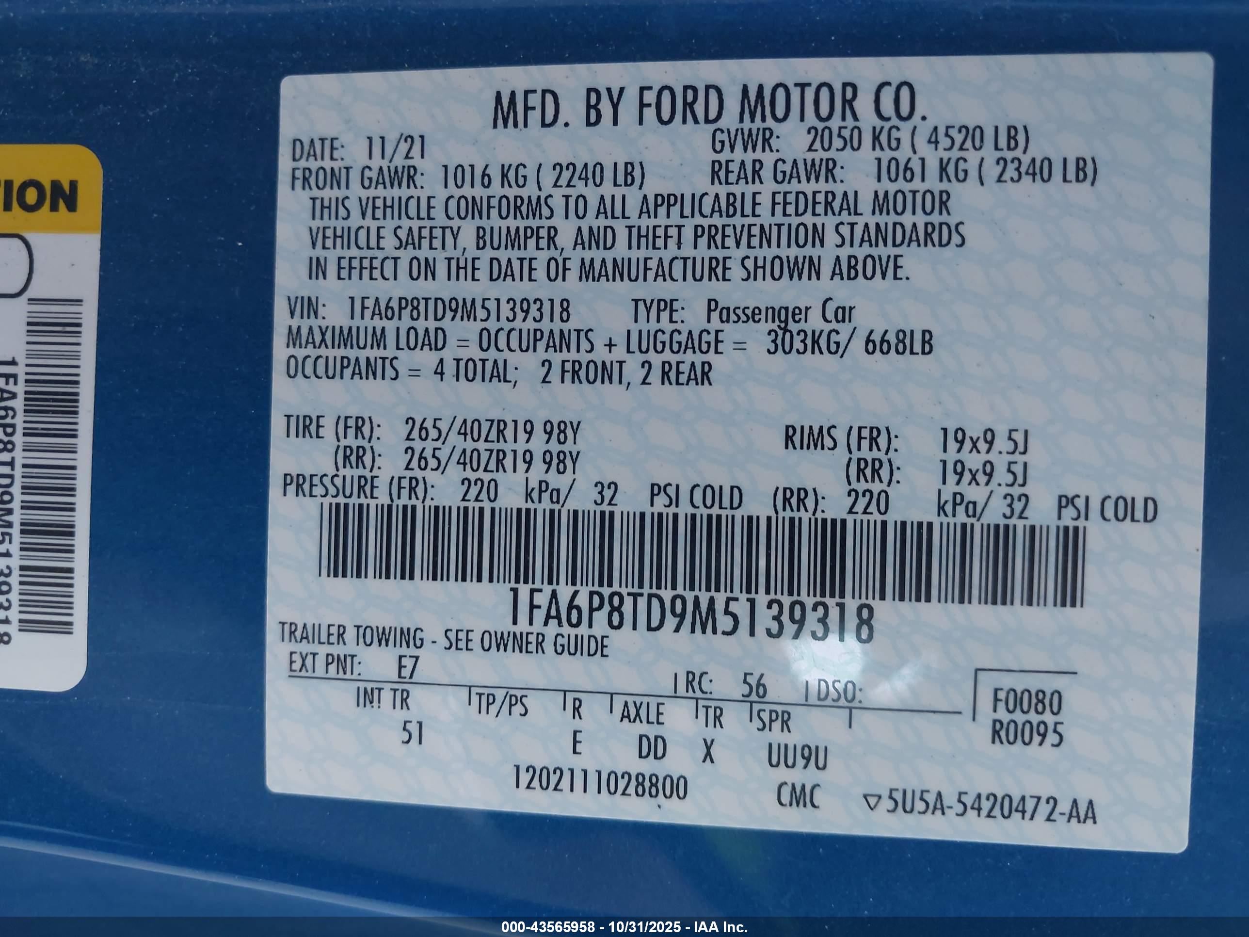FORD MUSTANG image 9