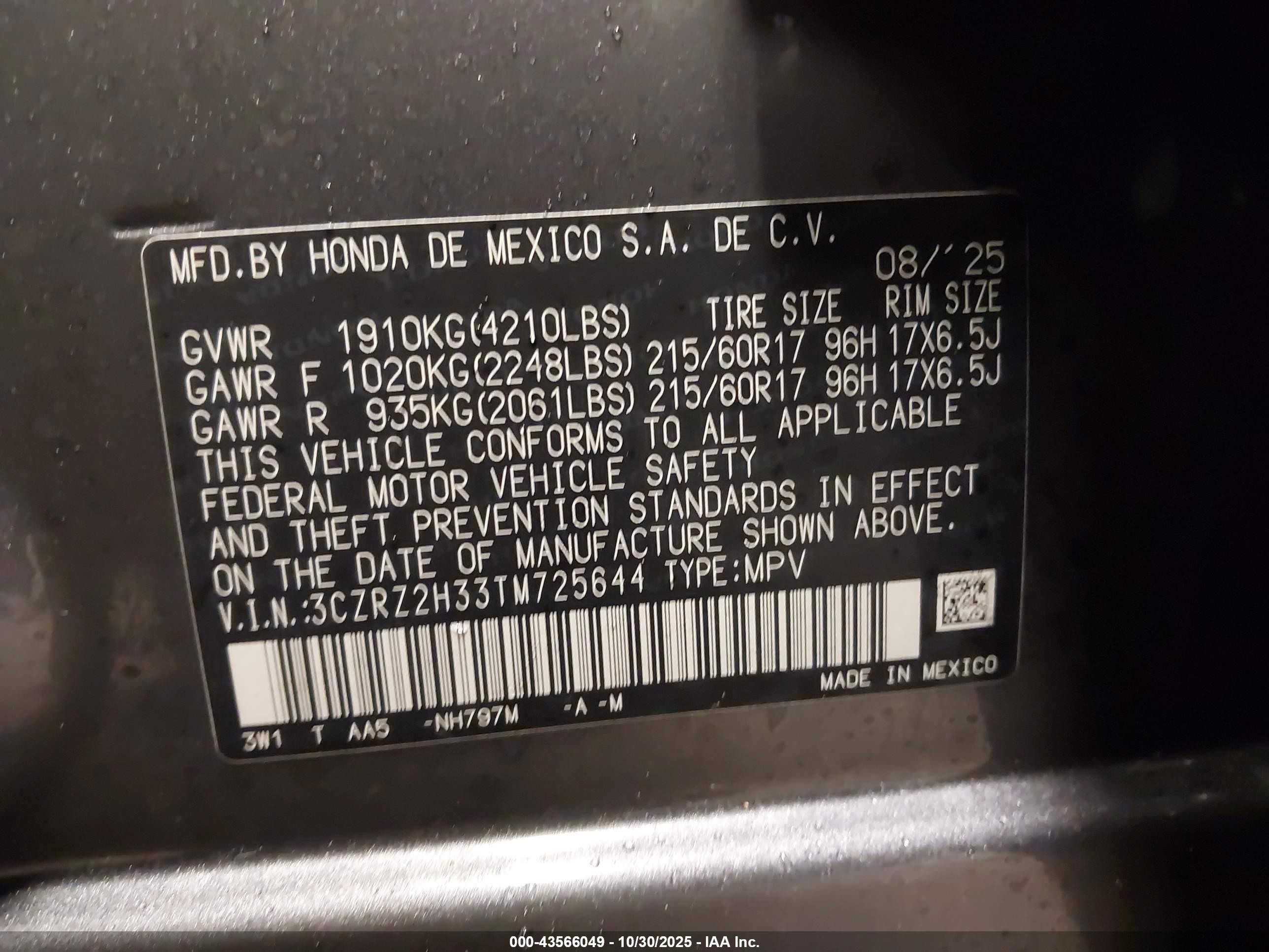 HONDA HR-V image 9
