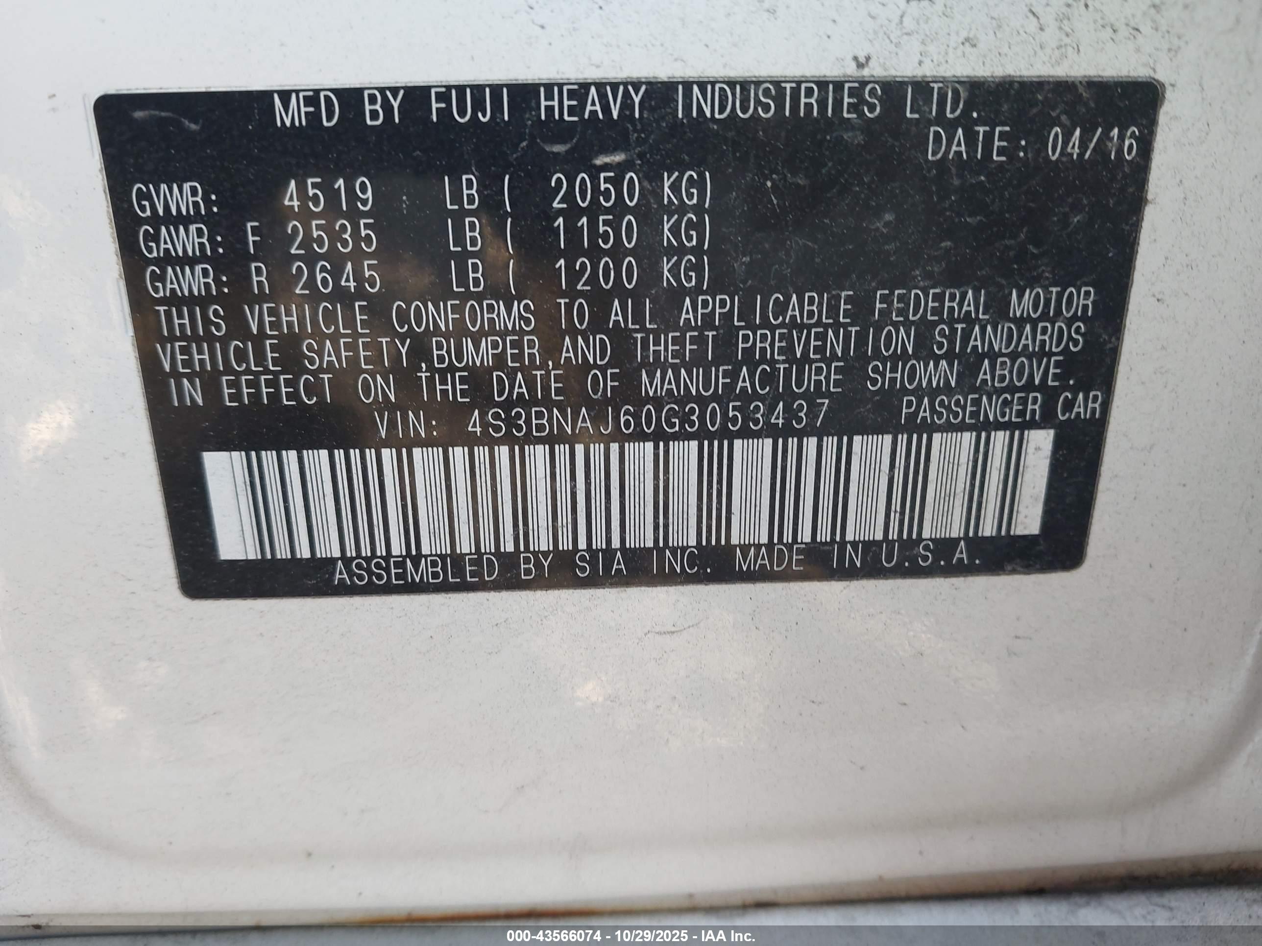 SUBARU LEGACY image 9