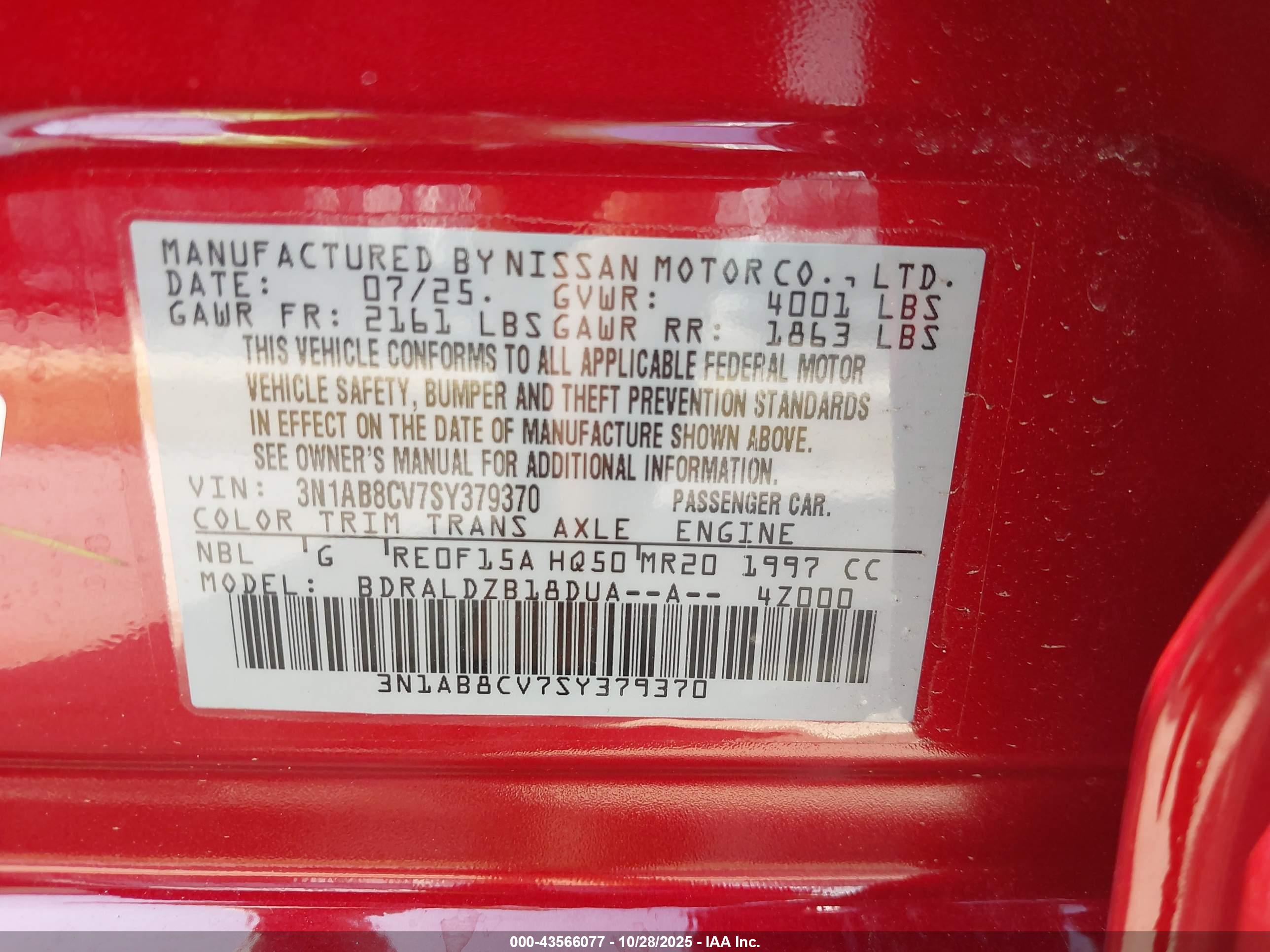 NISSAN SENTRA image 9
