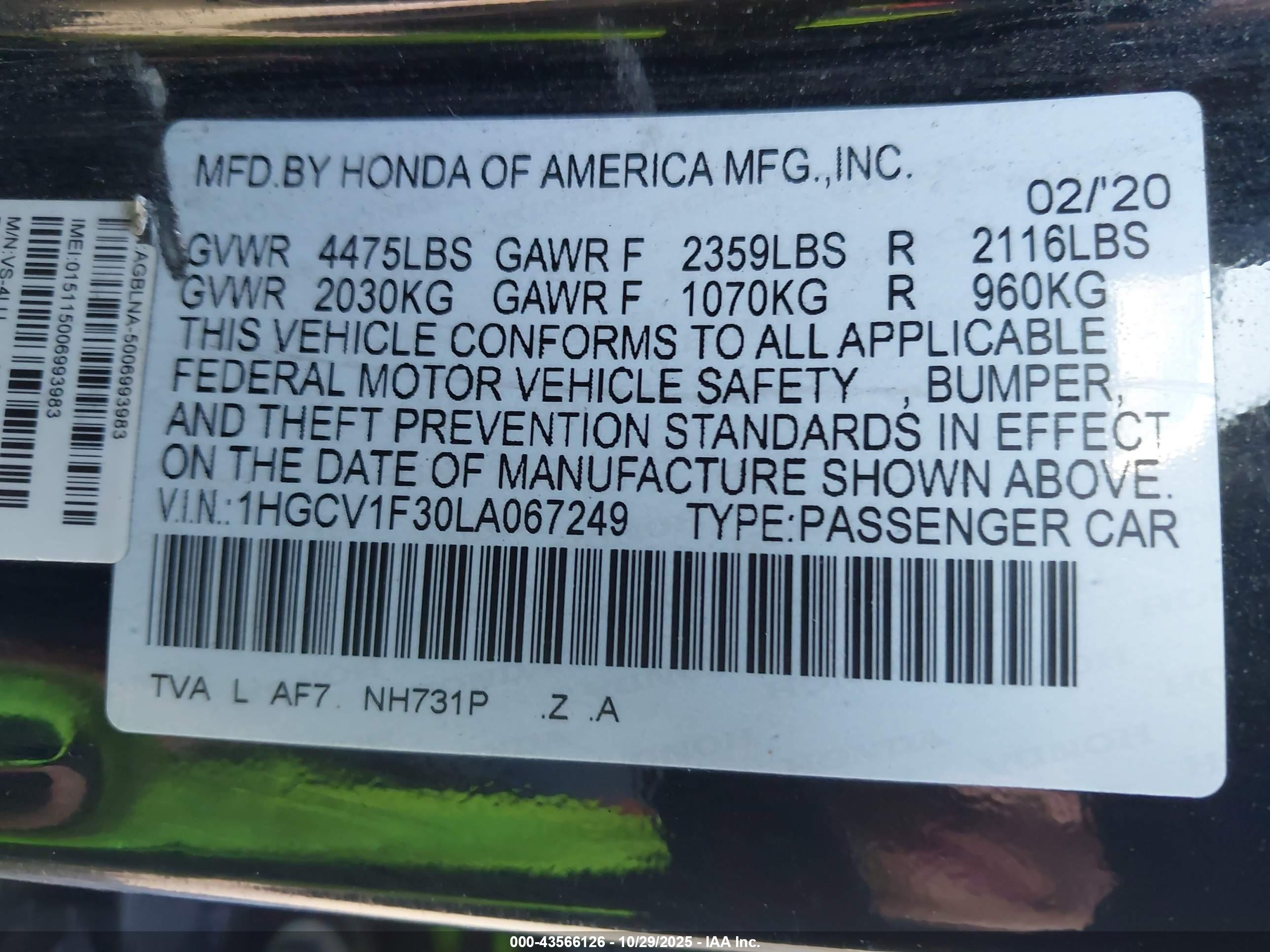 HONDA ACCORD image 9