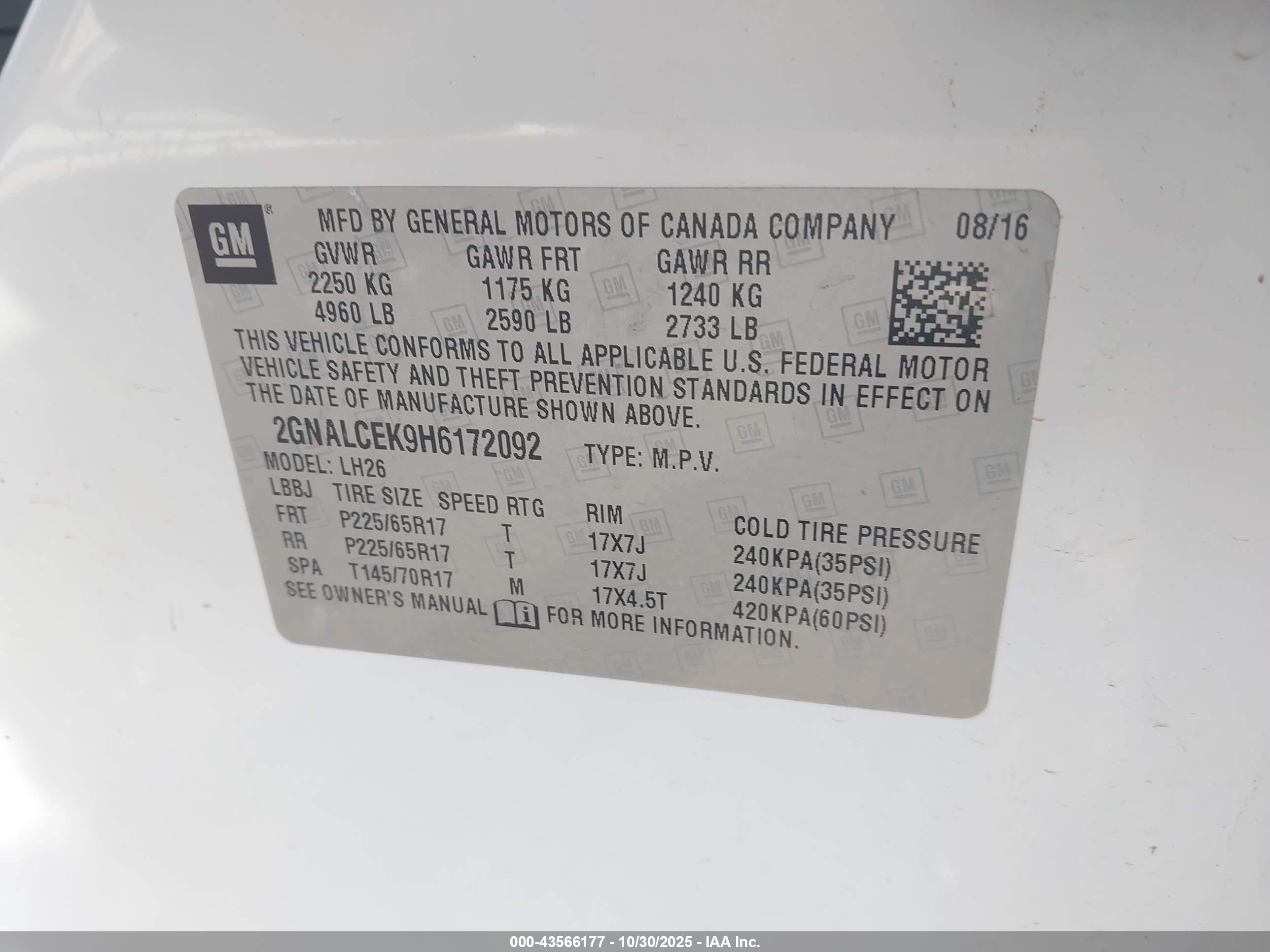 CHEVROLET EQUINOX image 9