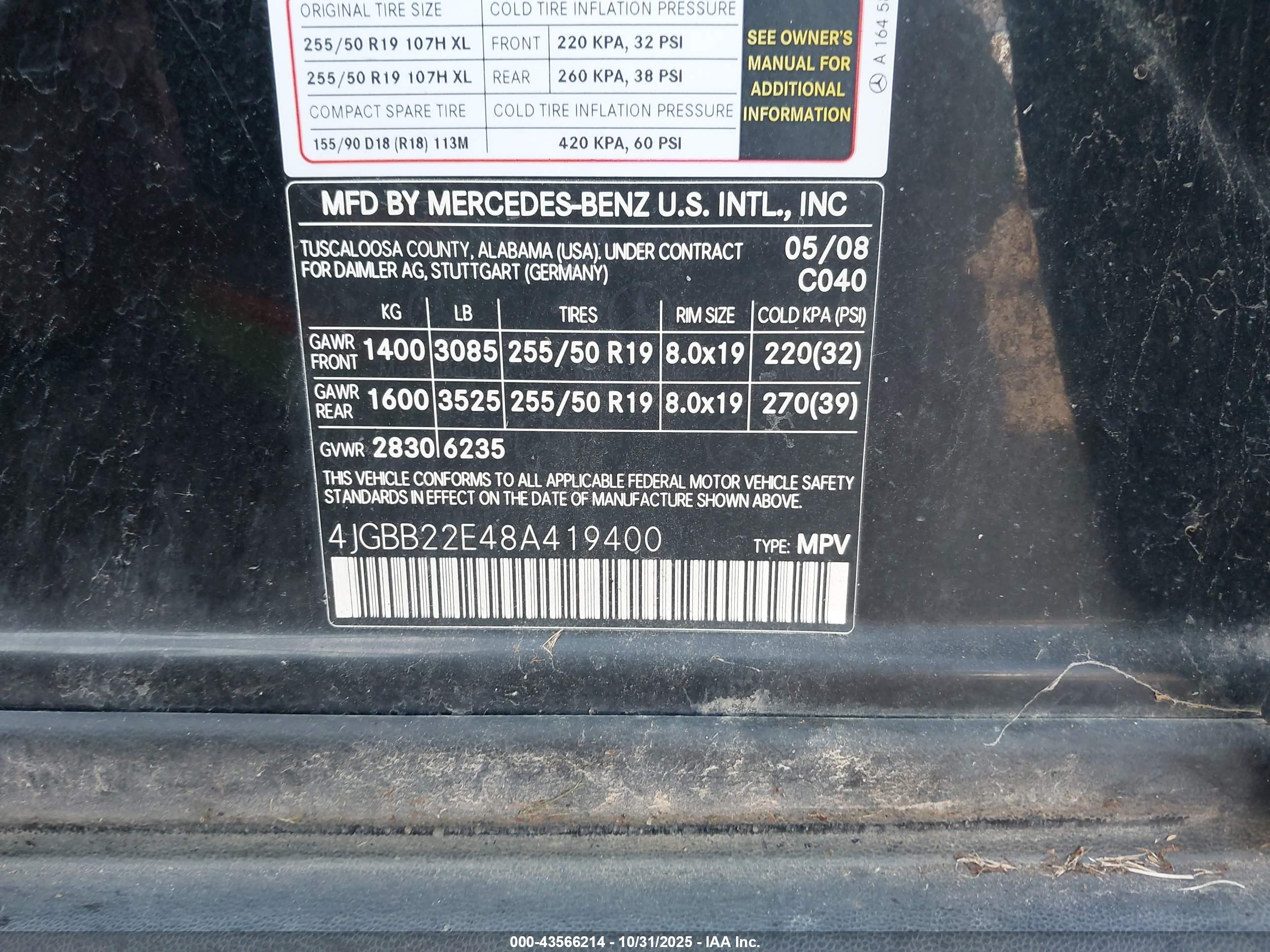 MERCEDES-BENZ ML image 9