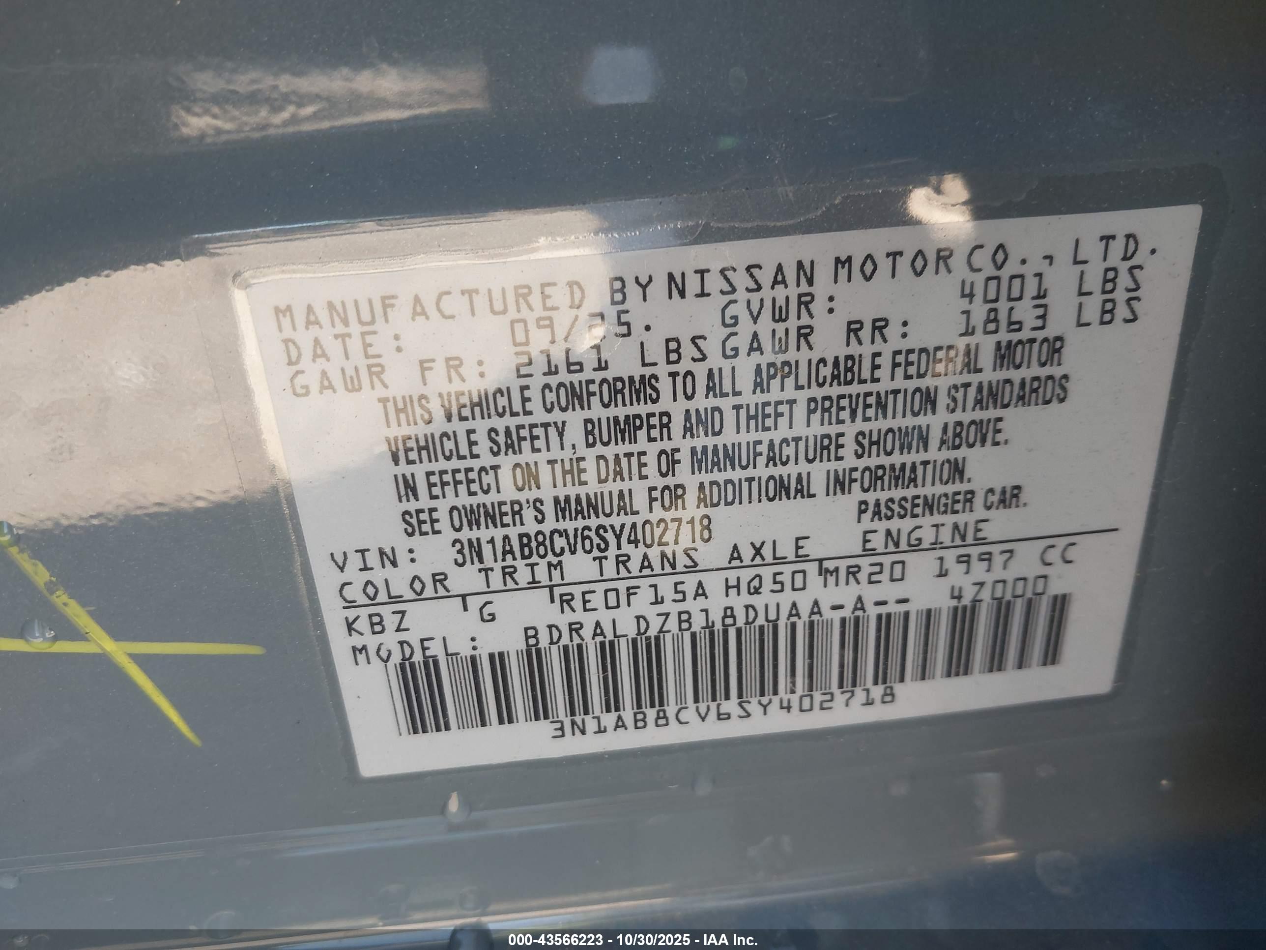 NISSAN SENTRA image 9
