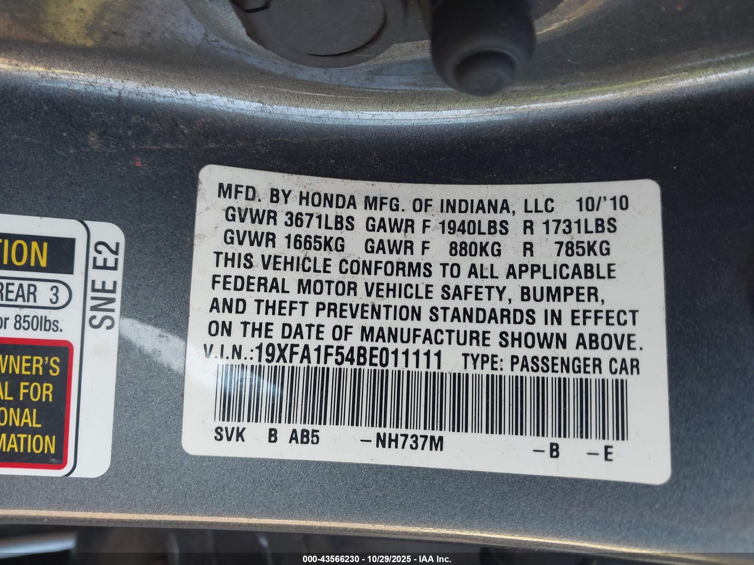 HONDA CIVIC image 9