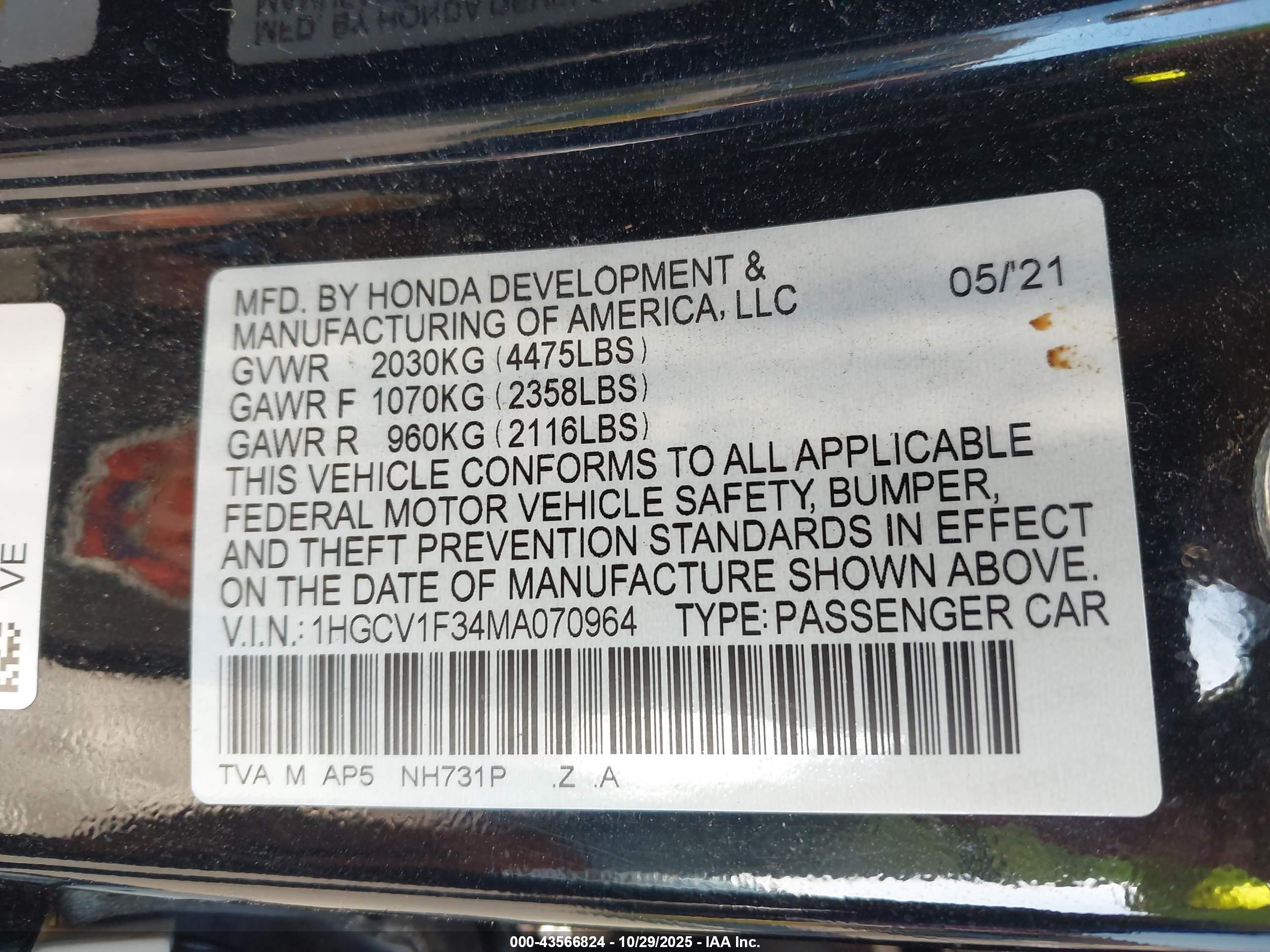 HONDA ACCORD image 9