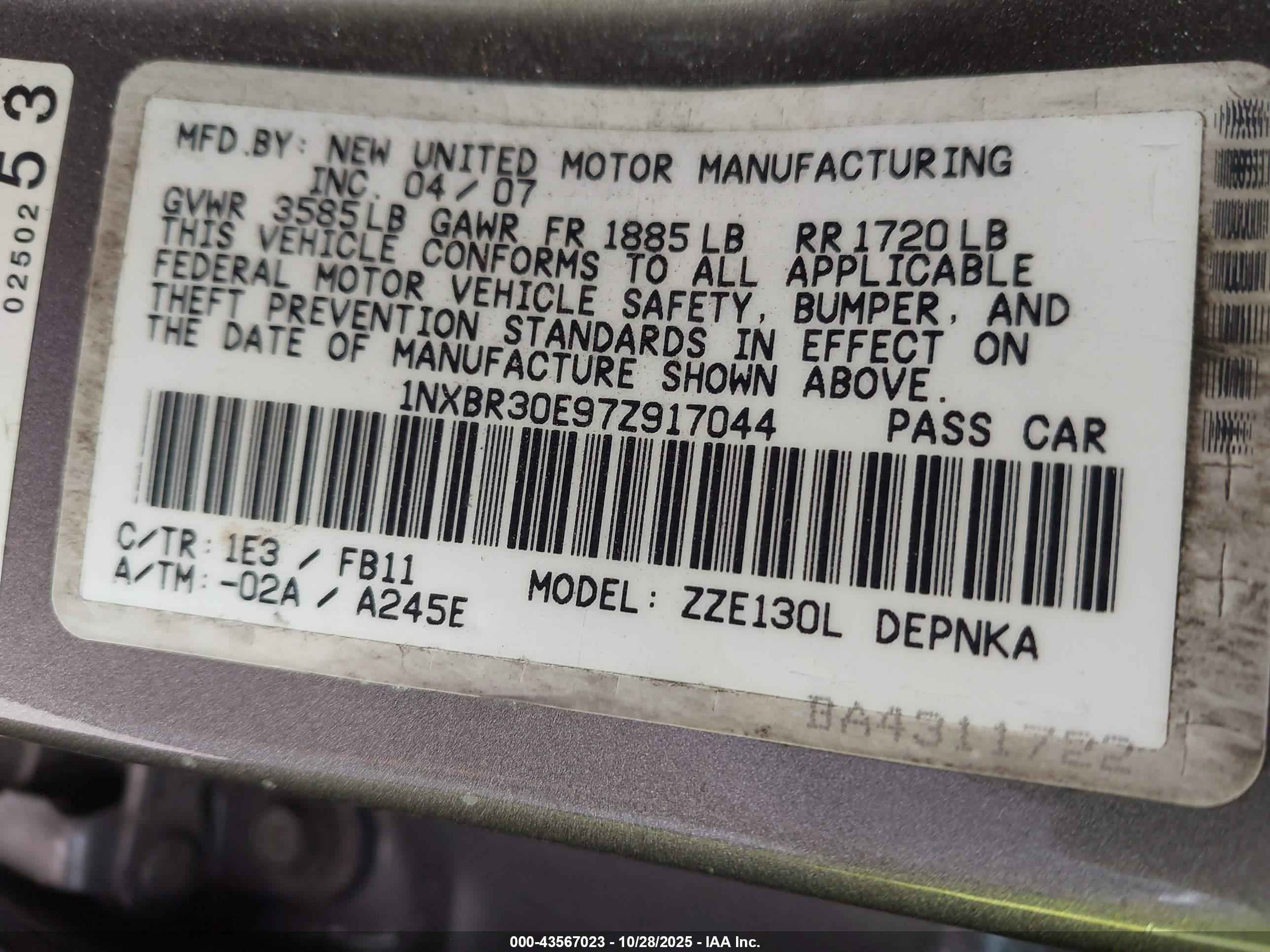 TOYOTA COROLLA image 9