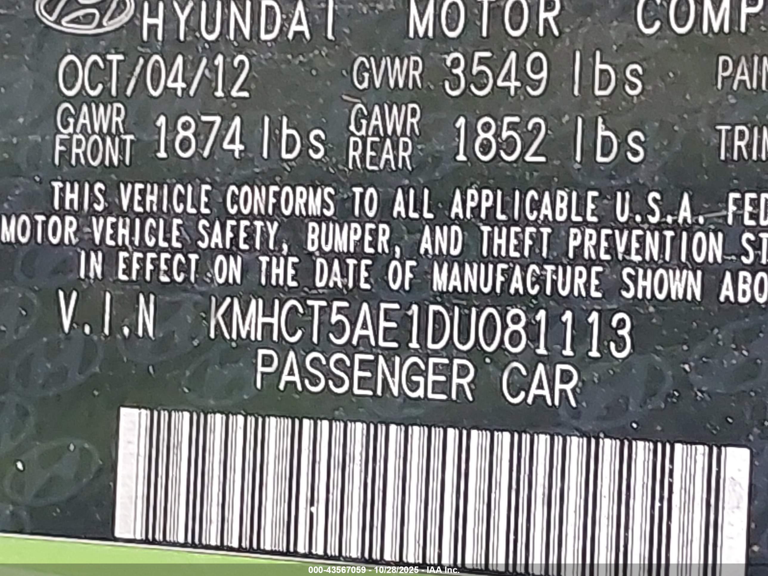 HYUNDAI ACCENT image 9