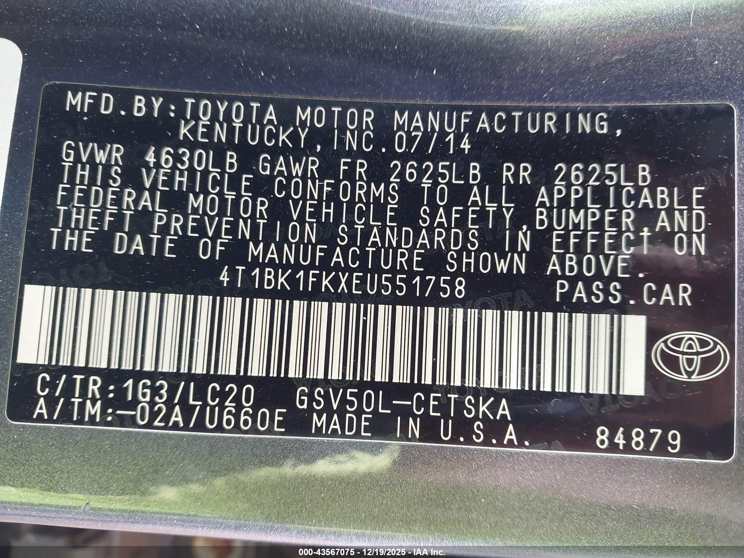 TOYOTA CAMRY image 9