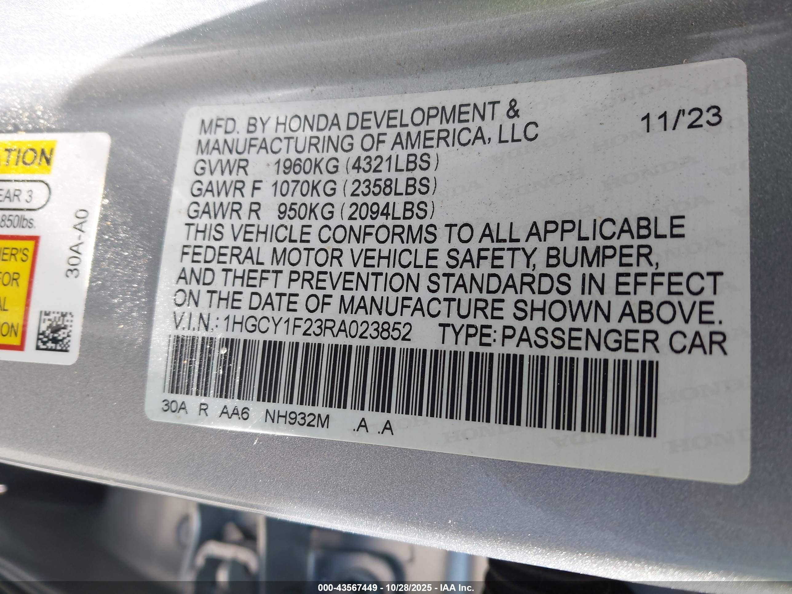 HONDA ACCORD image 9