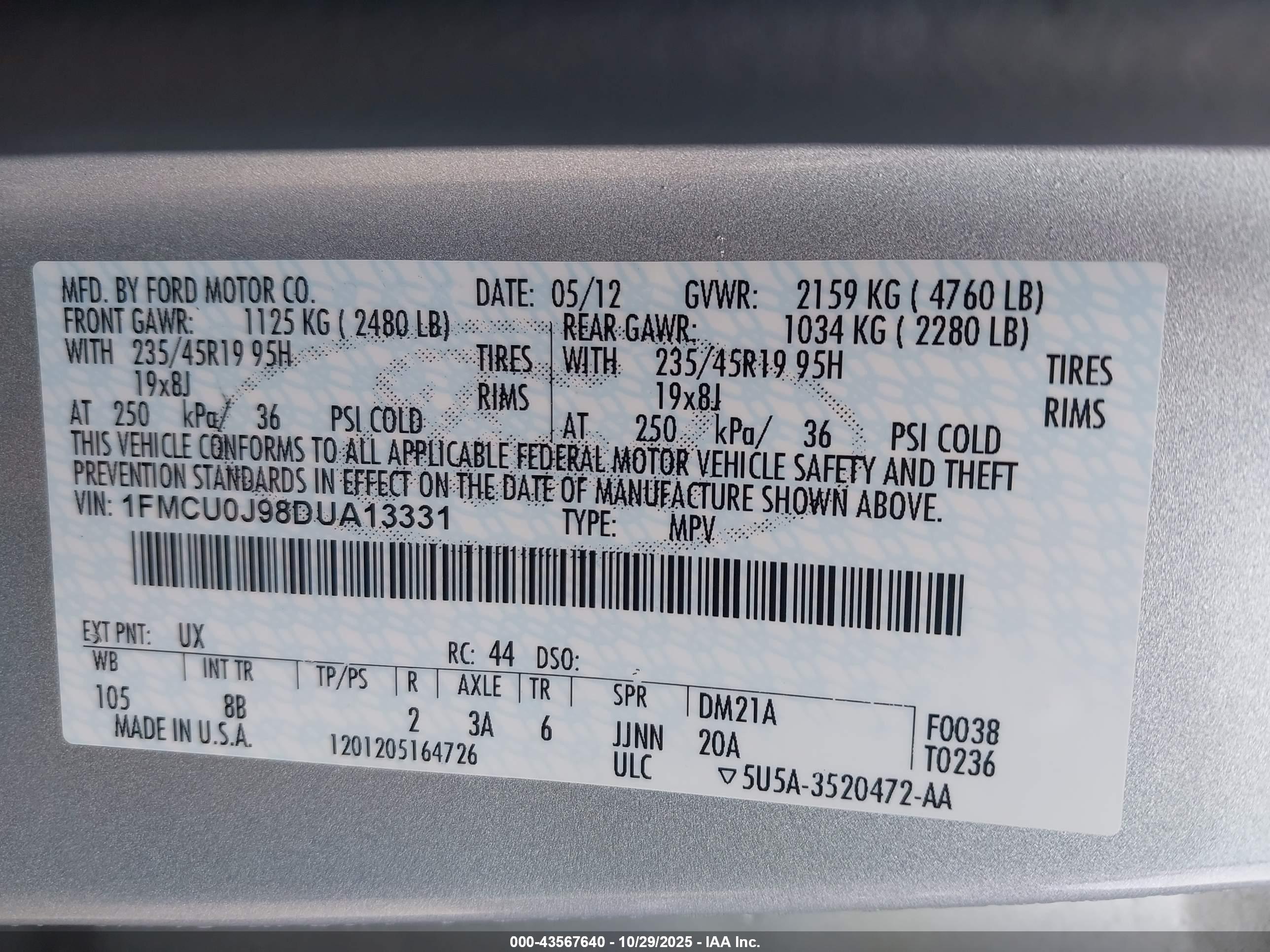 FORD ESCAPE image 9