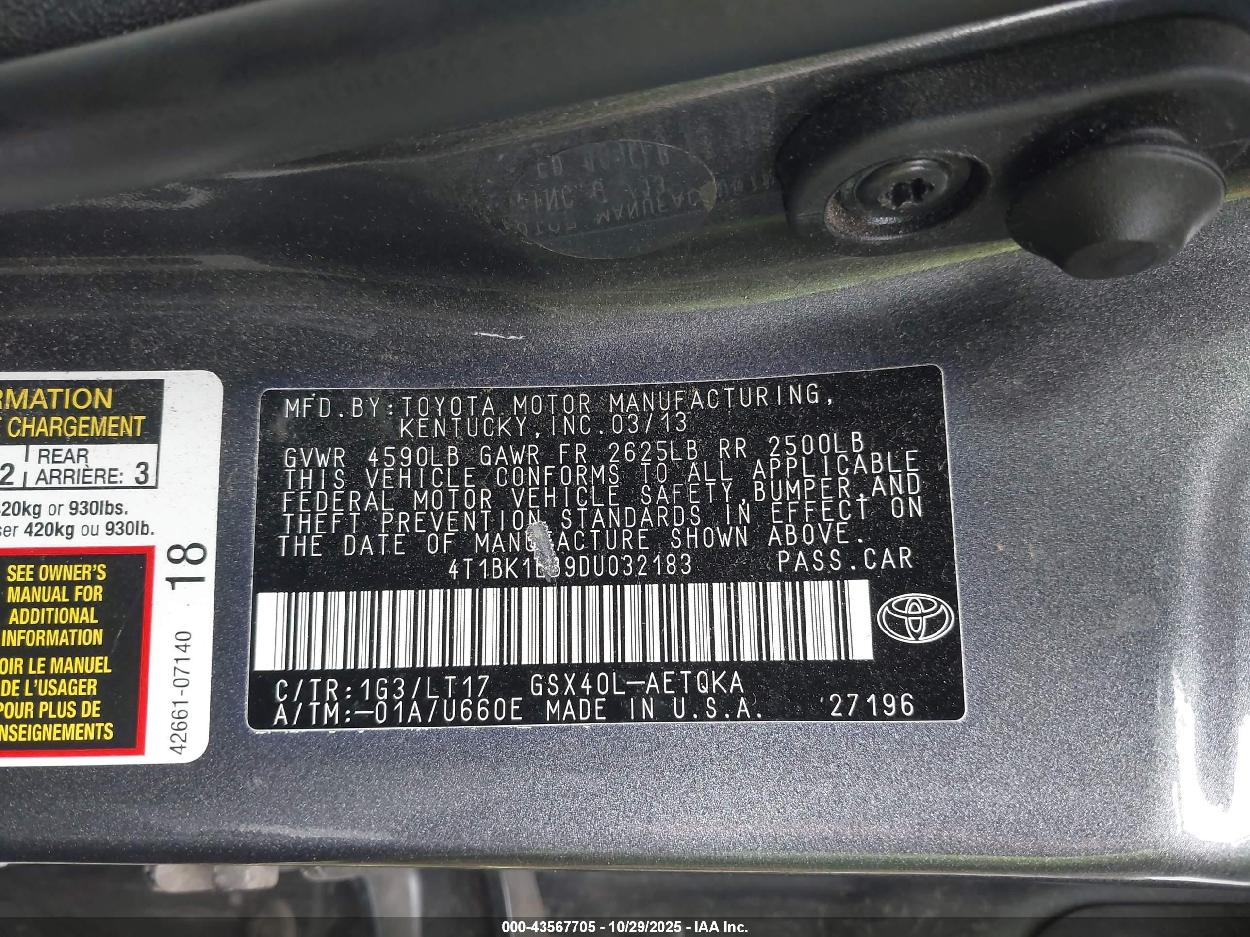 TOYOTA AVALON image 9