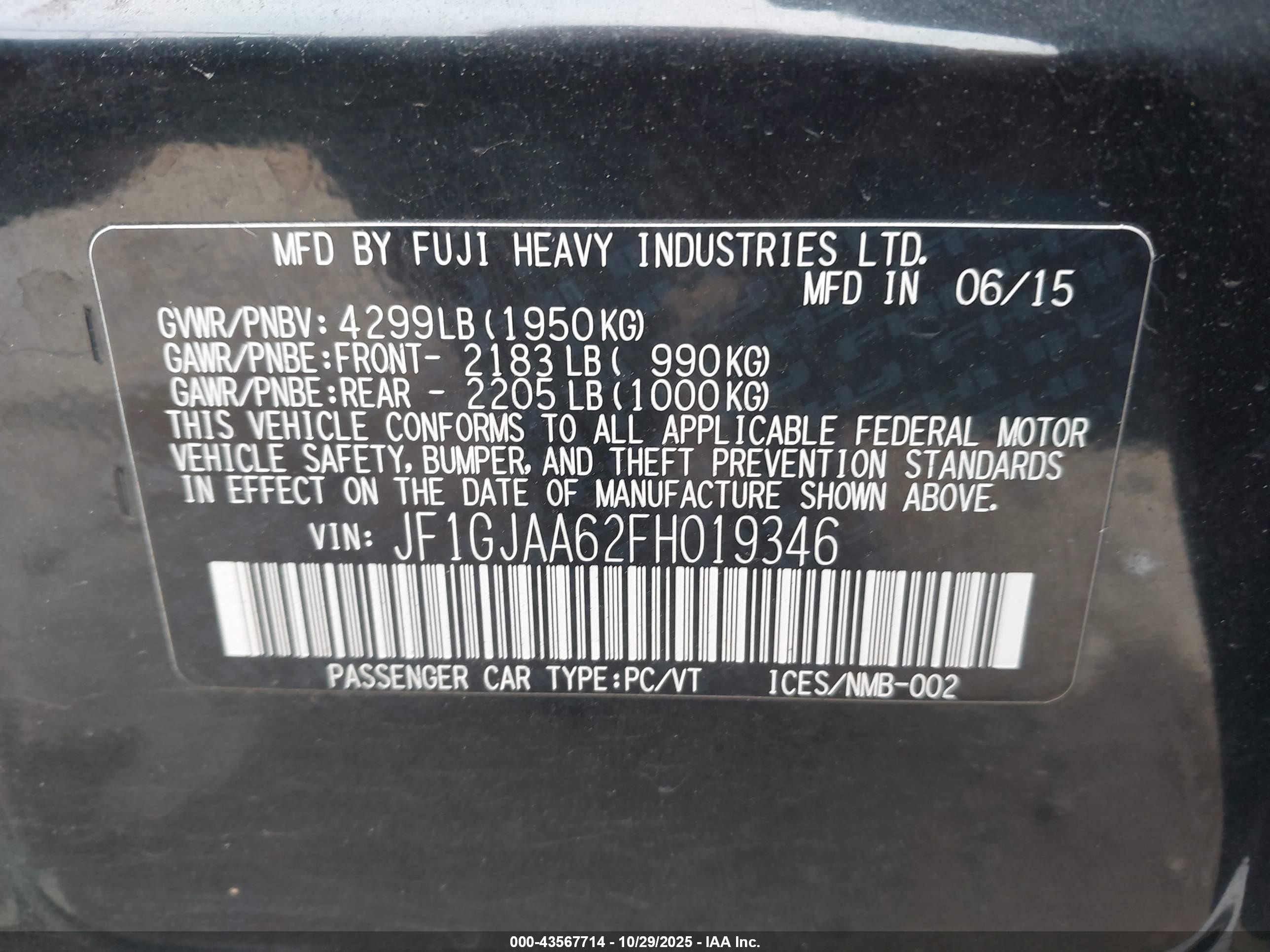 SUBARU IMPREZA image 9