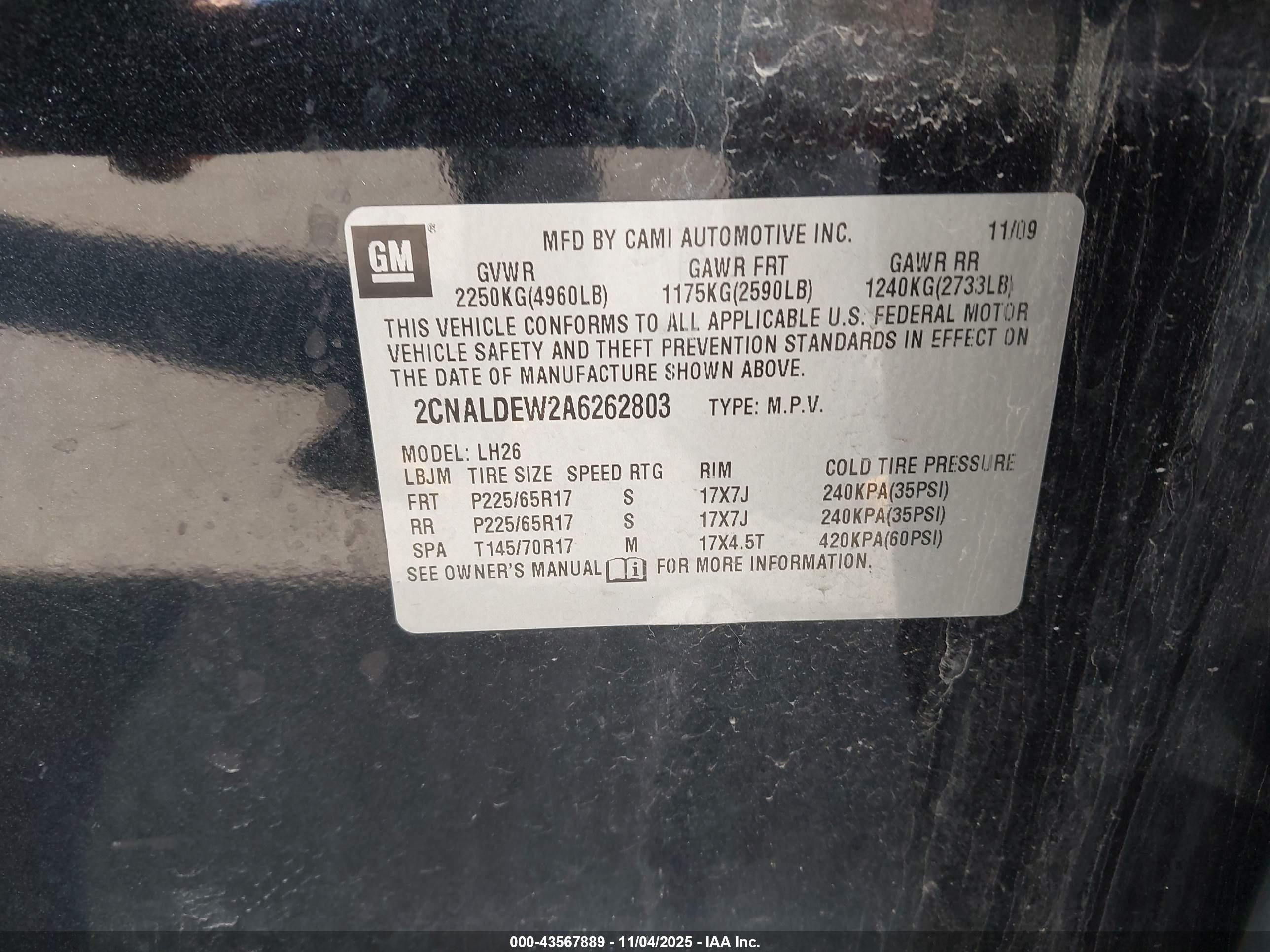 CHEVROLET EQUINOX image 9