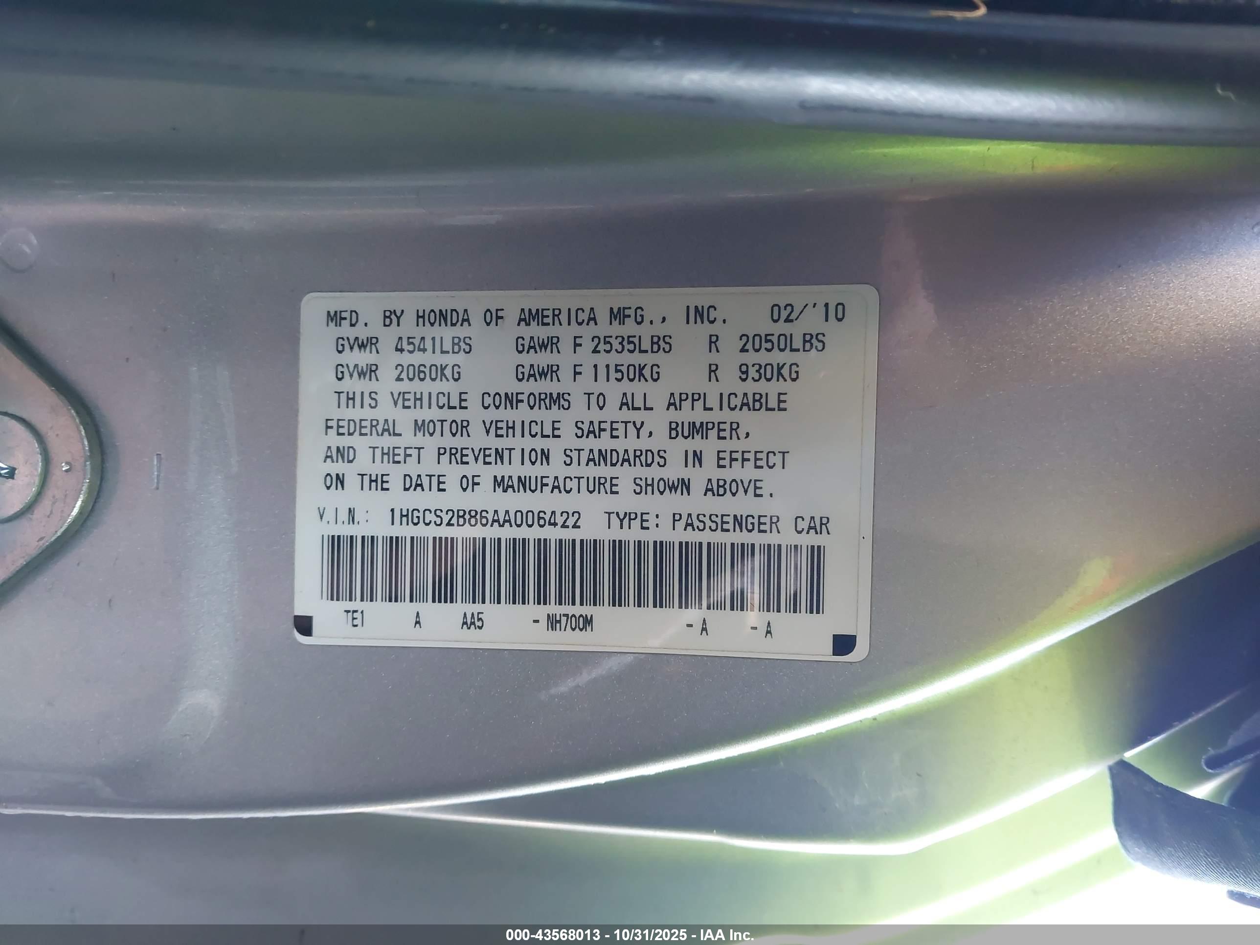 HONDA ACCORD image 9