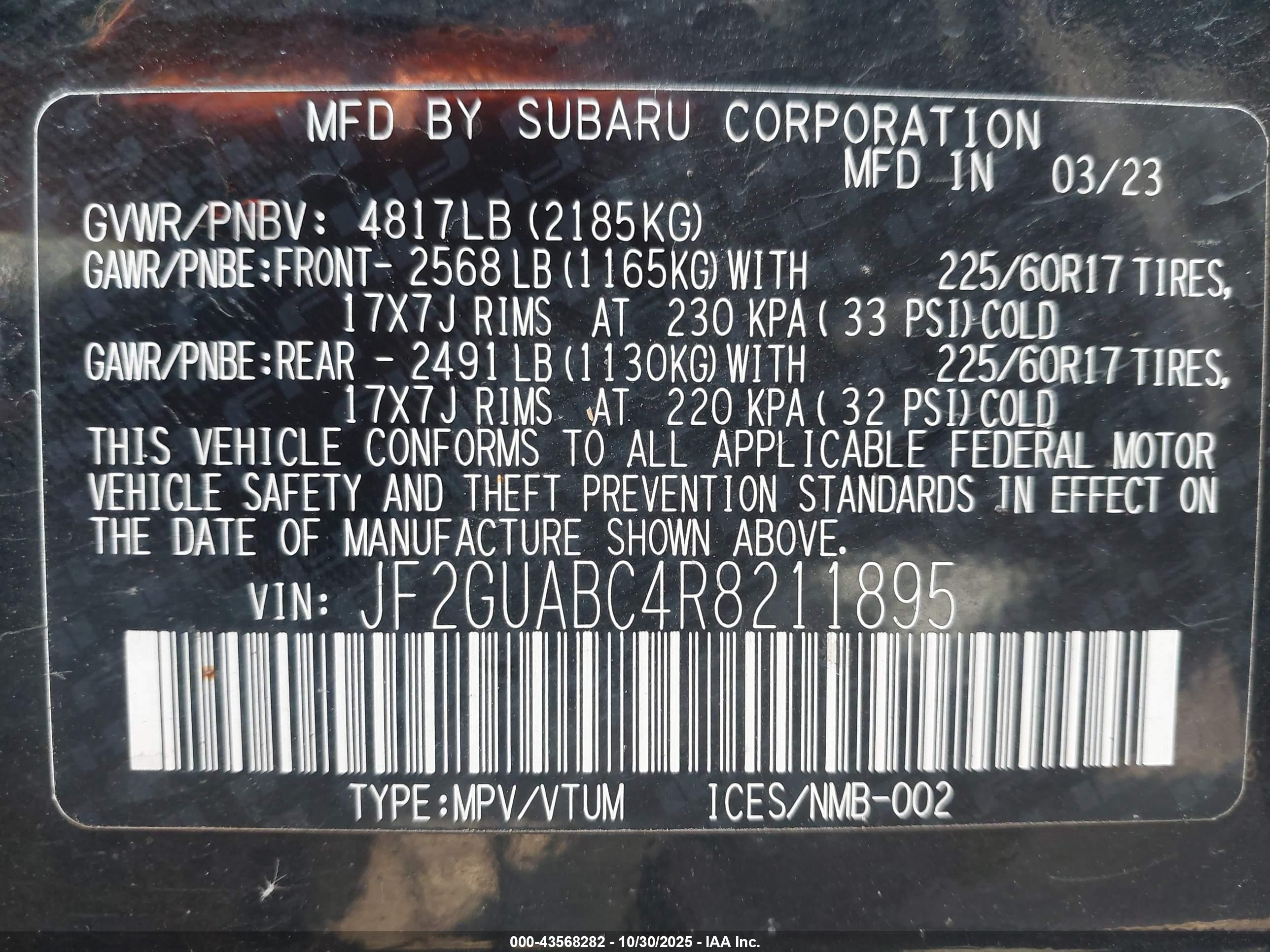 SUBARU CROSSTREK image 9