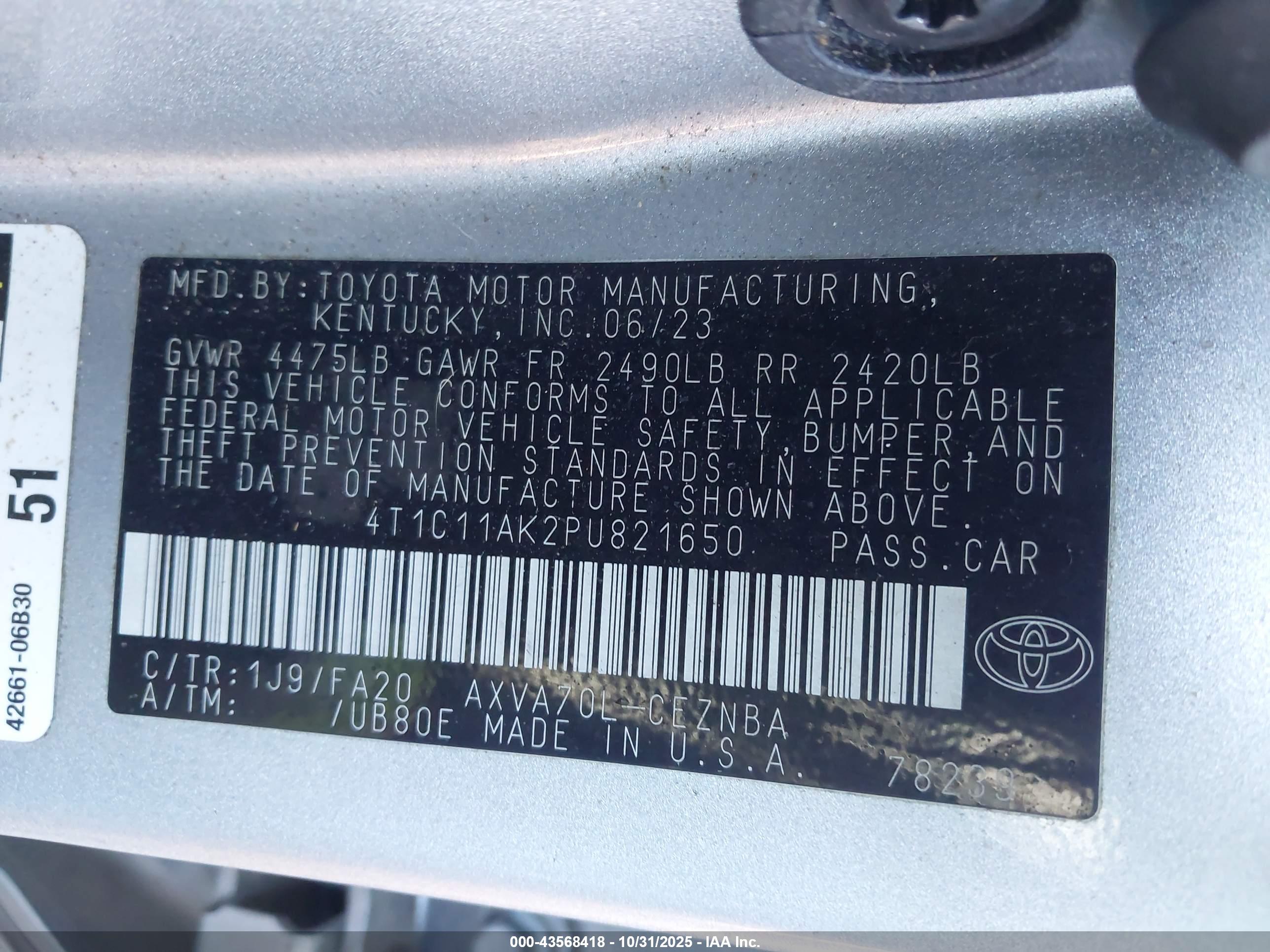 TOYOTA CAMRY image 9