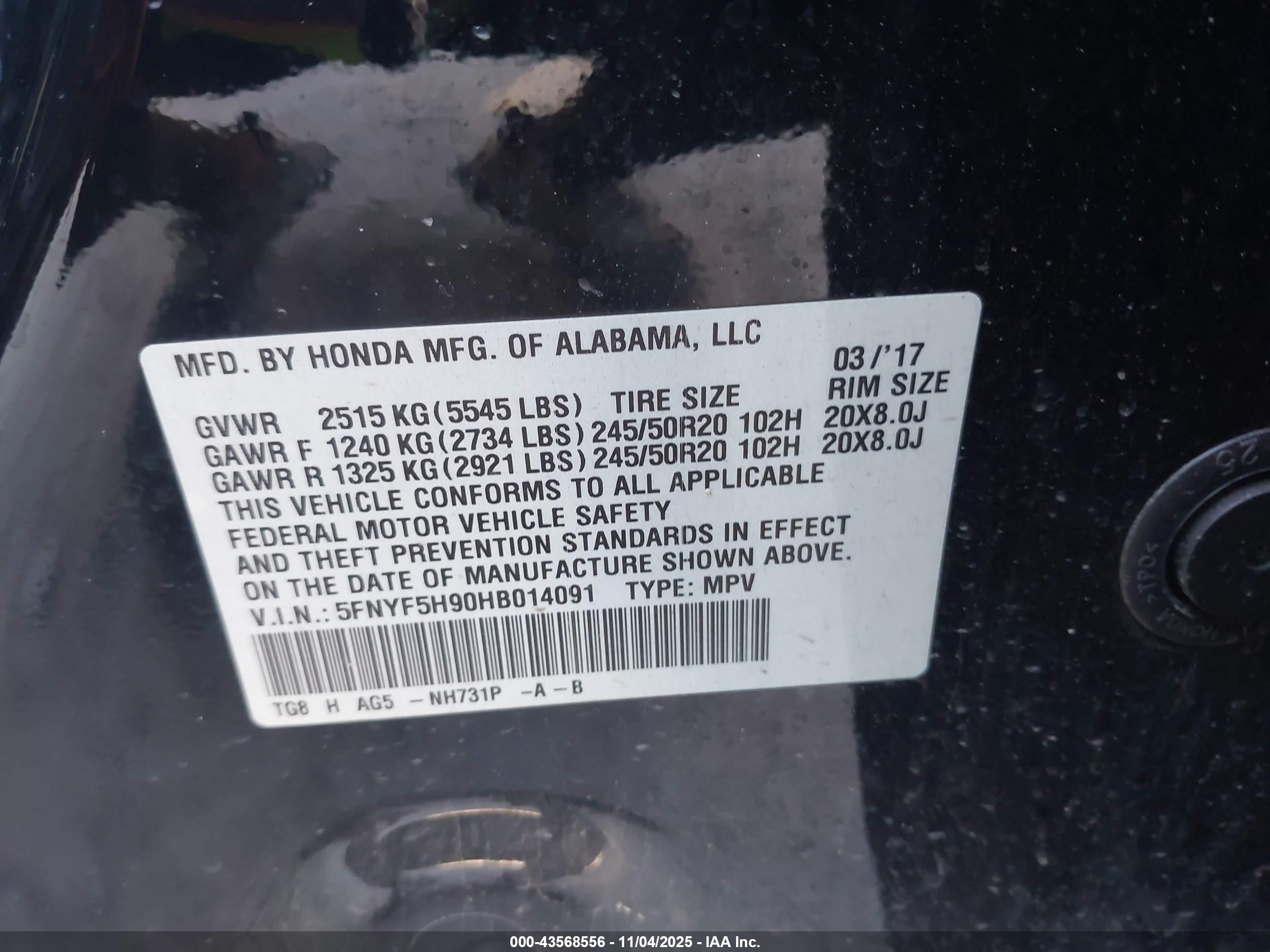 HONDA PILOT image 9