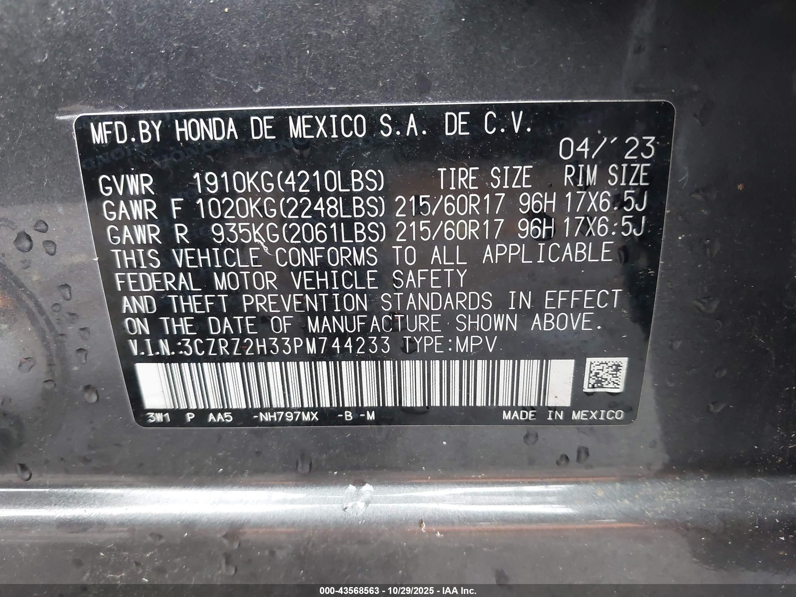 HONDA HR-V image 9