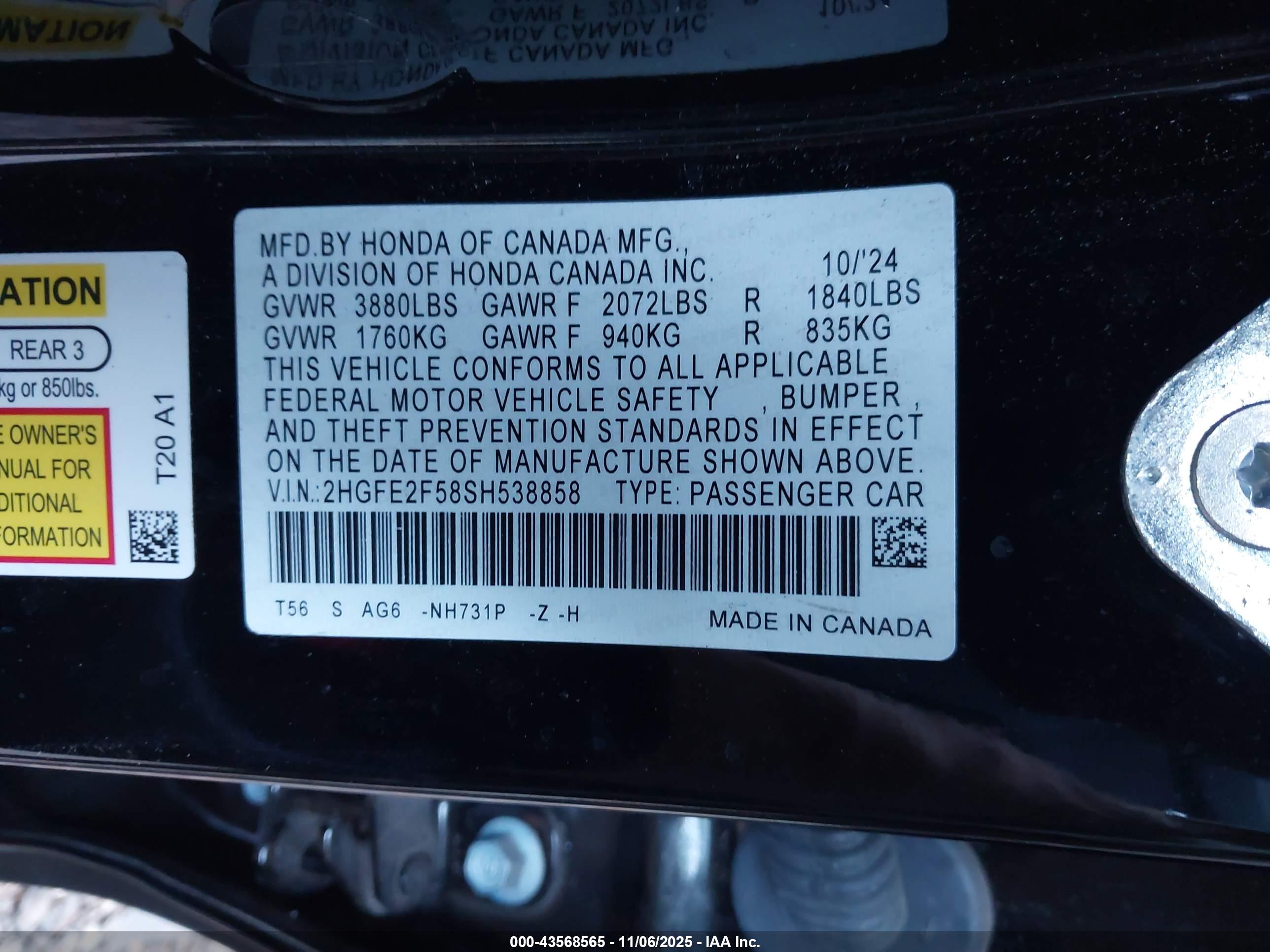 HONDA CIVIC image 9