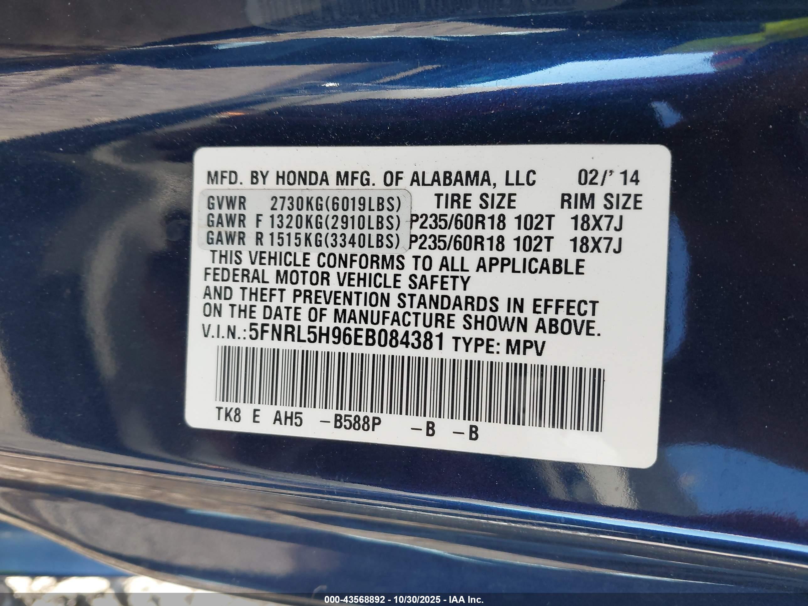 HONDA ODYSSEY image 9