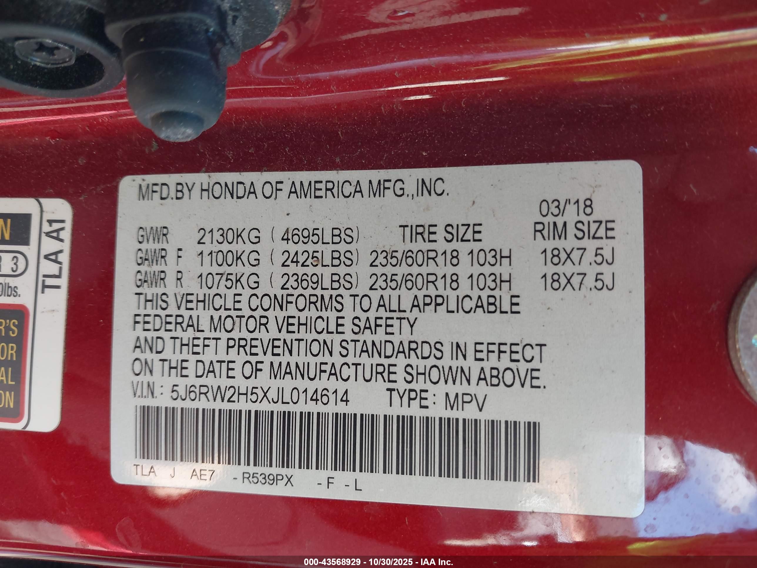 HONDA CR-V image 9