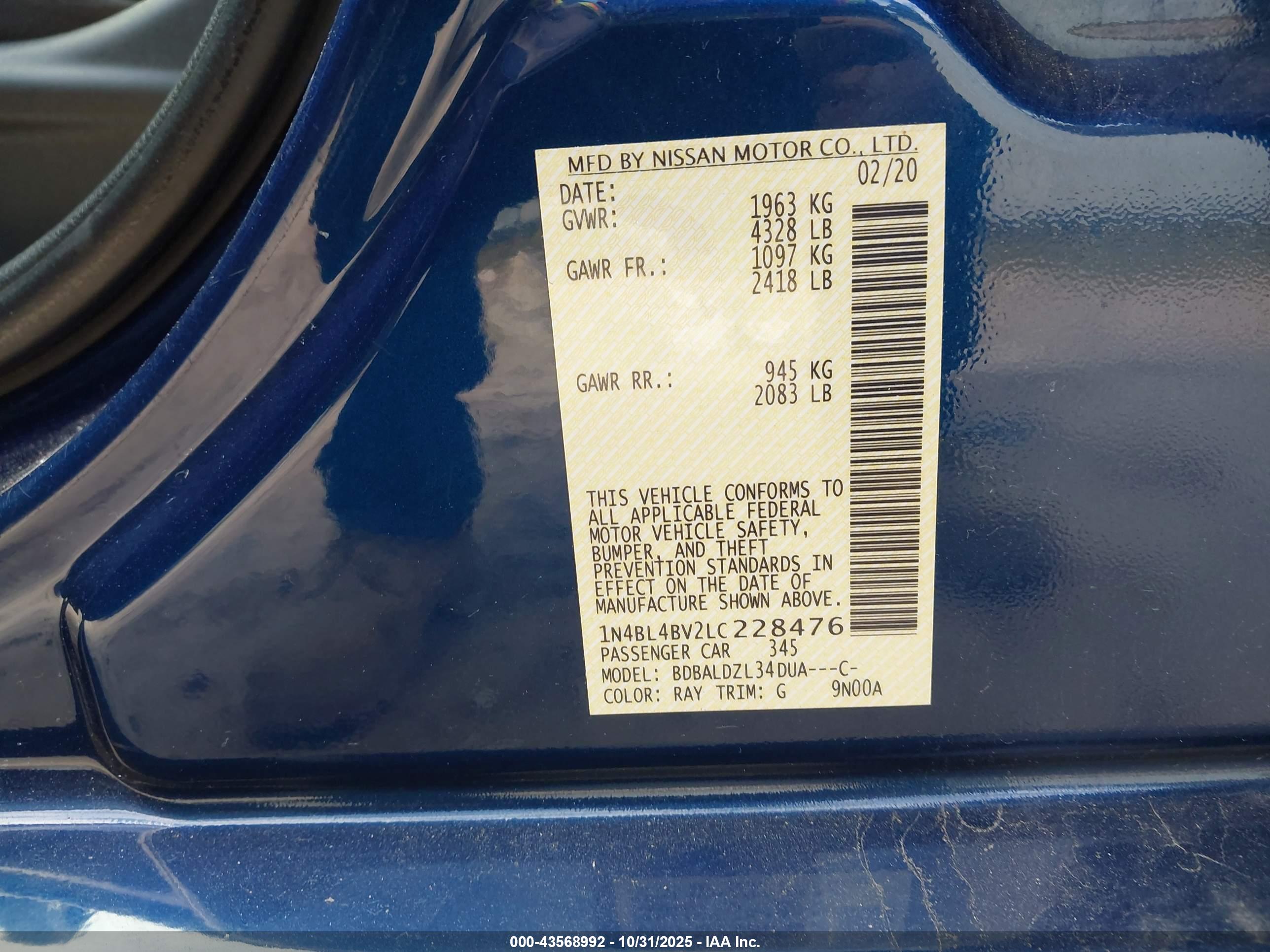 NISSAN ALTIMA image 9