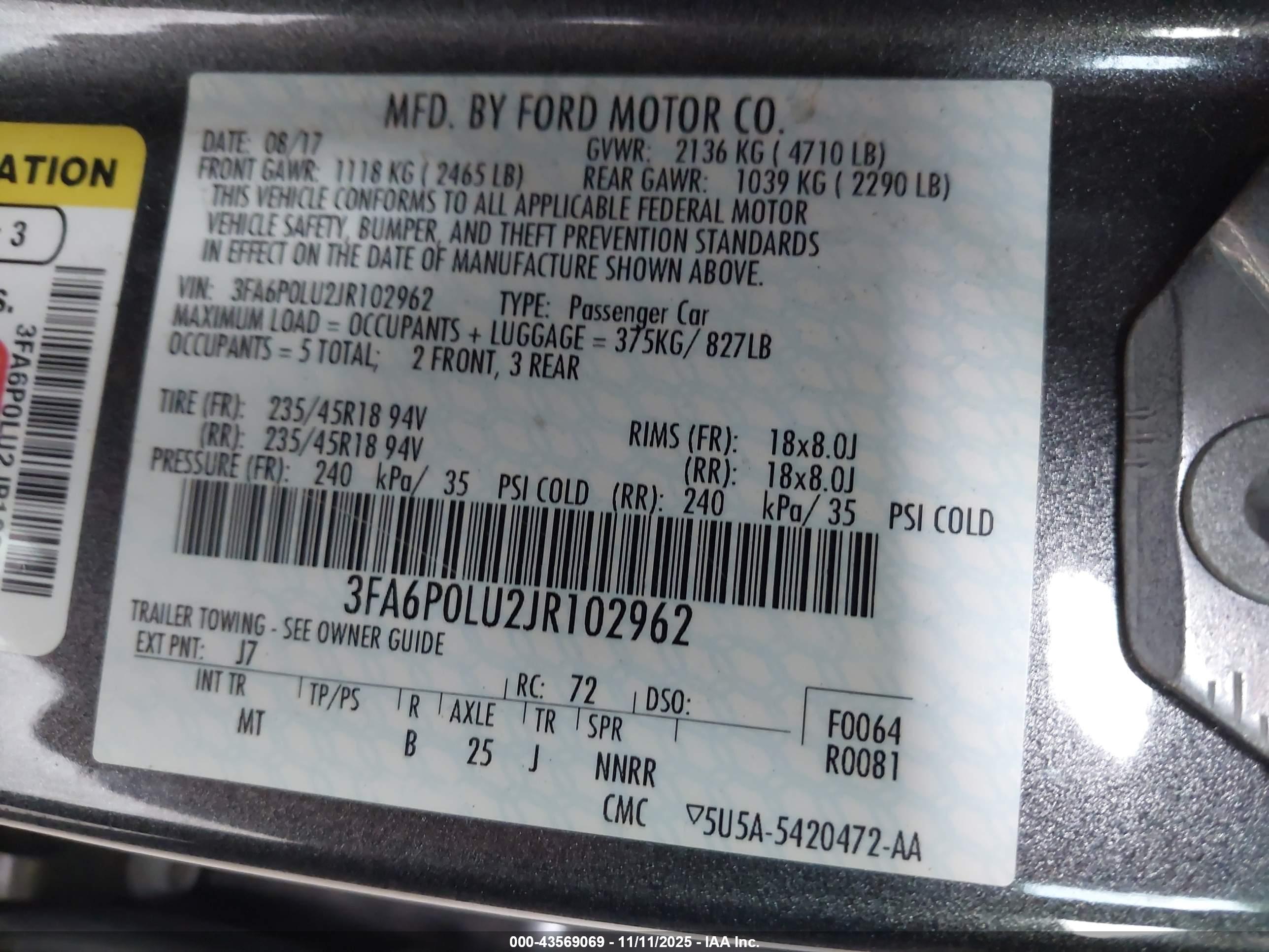 FORD FUSION image 9