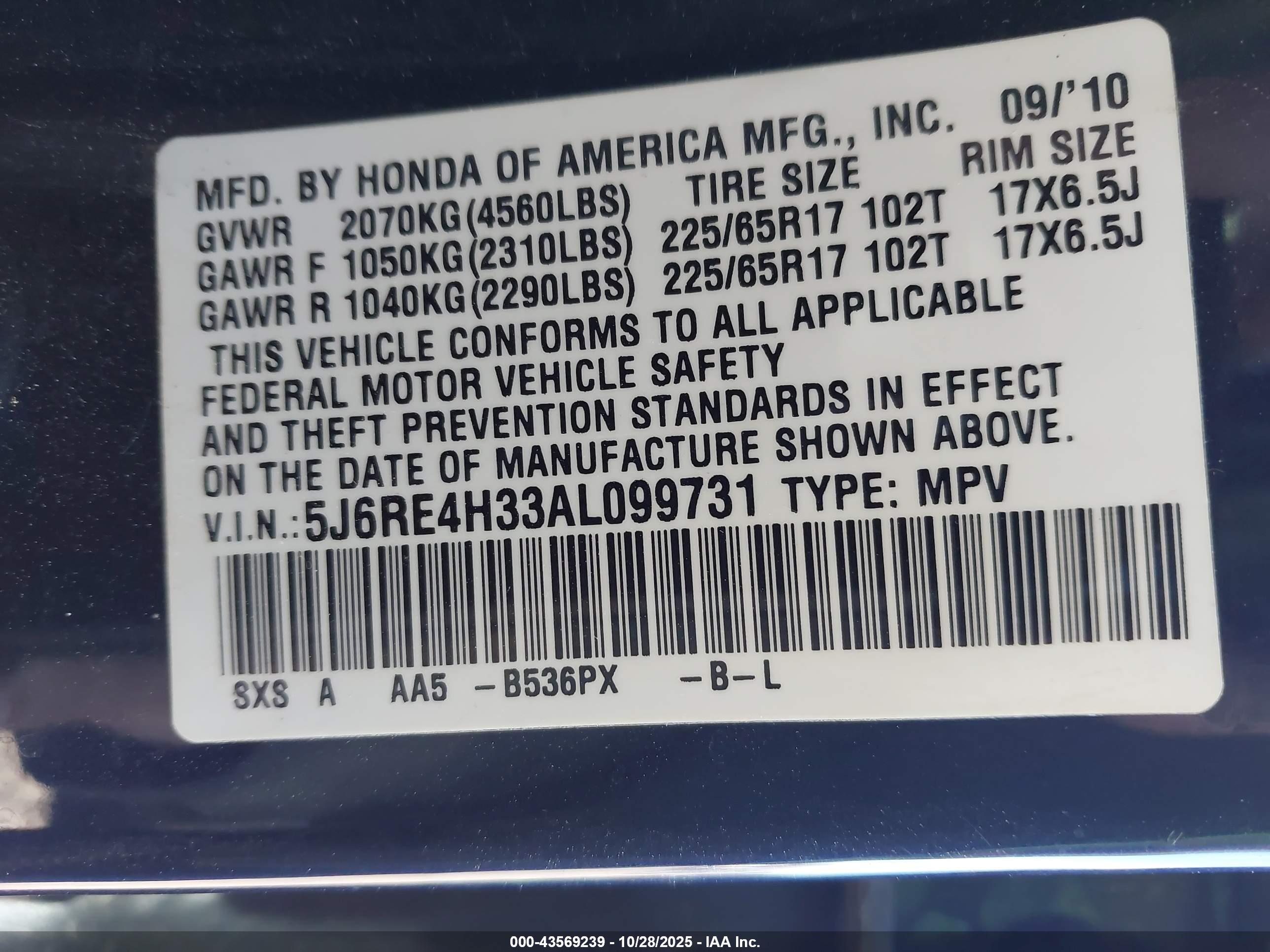 HONDA CR-V image 9