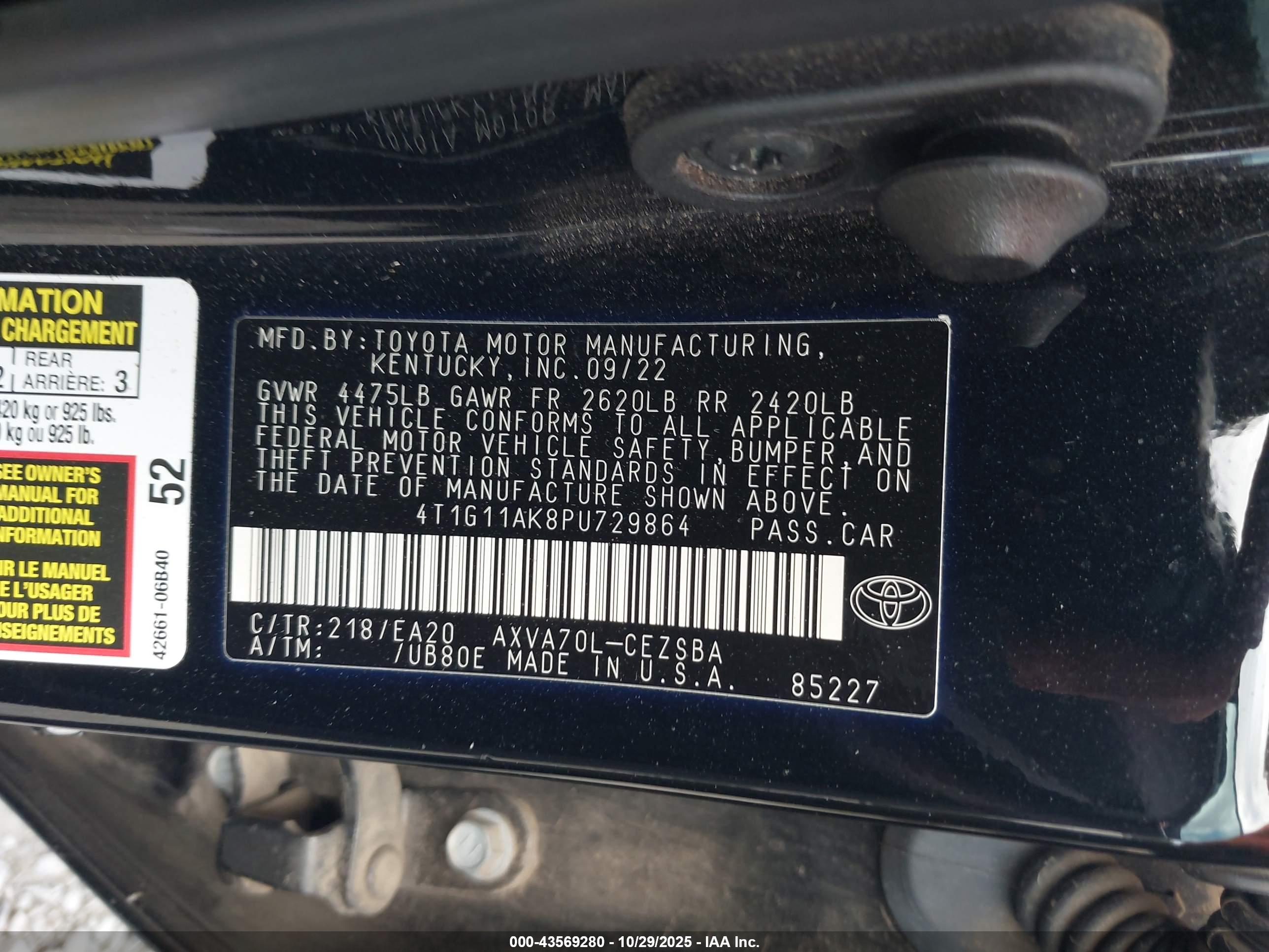 TOYOTA CAMRY image 9