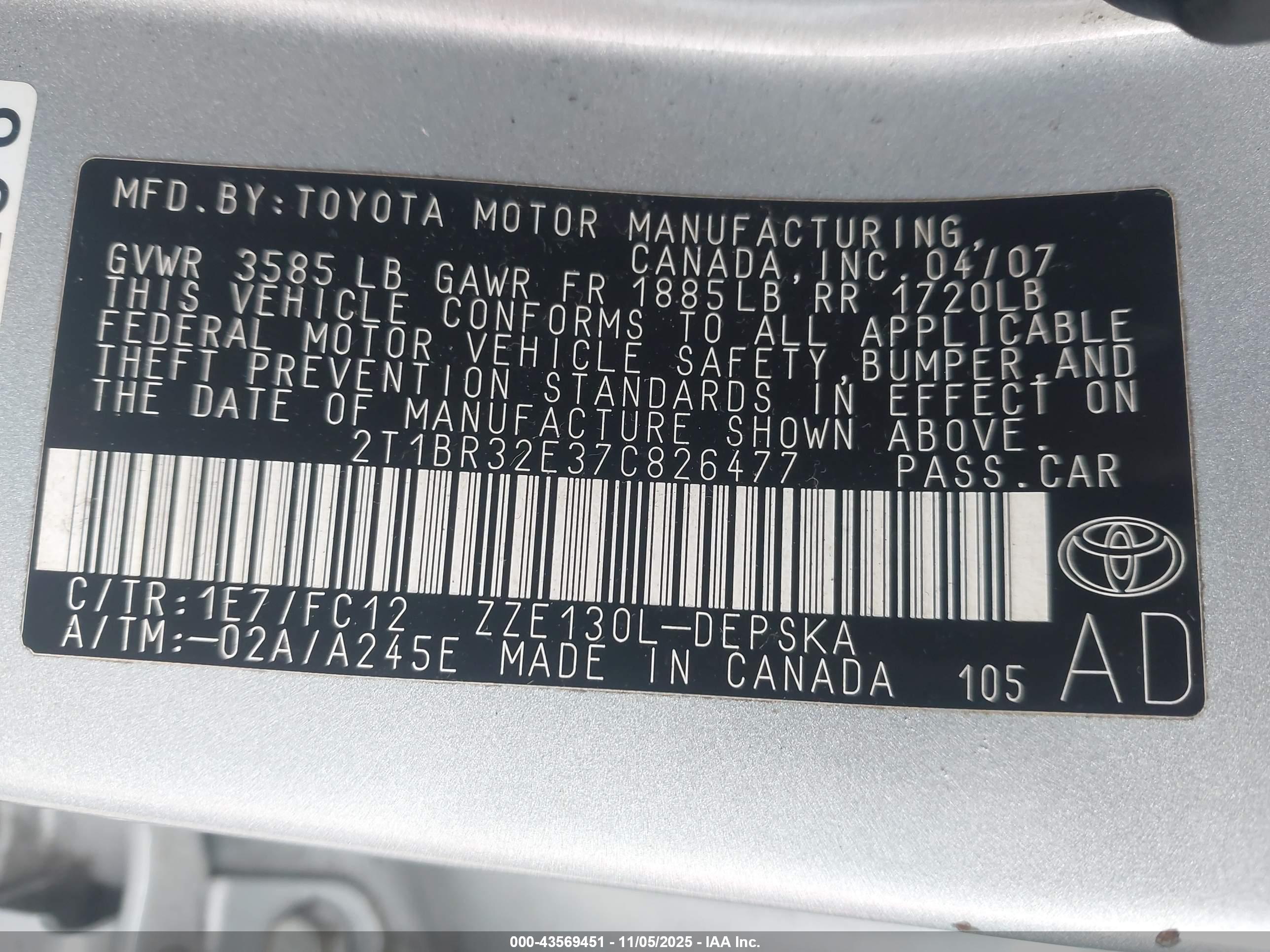 TOYOTA COROLLA image 9