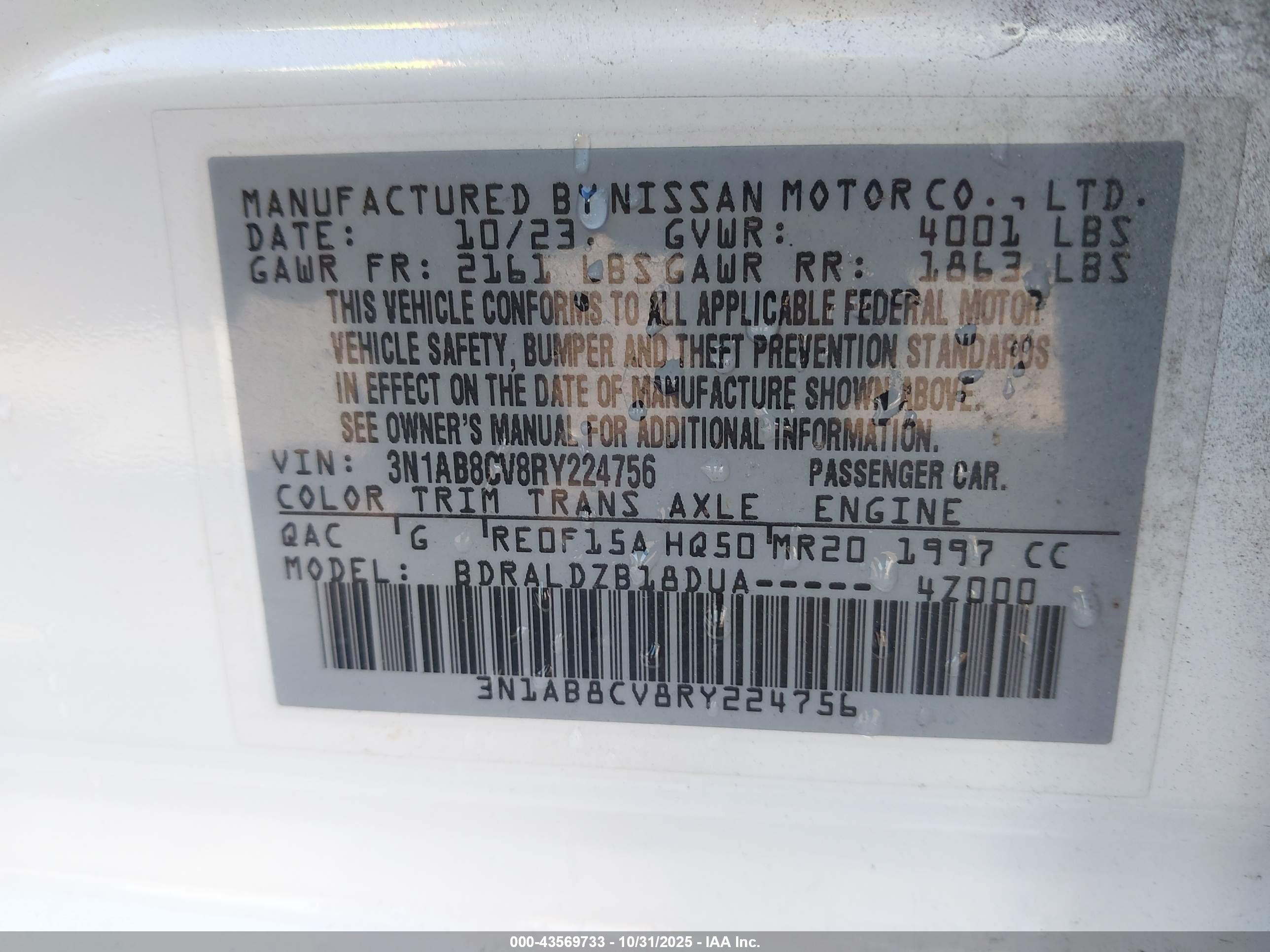 NISSAN SENTRA image 9