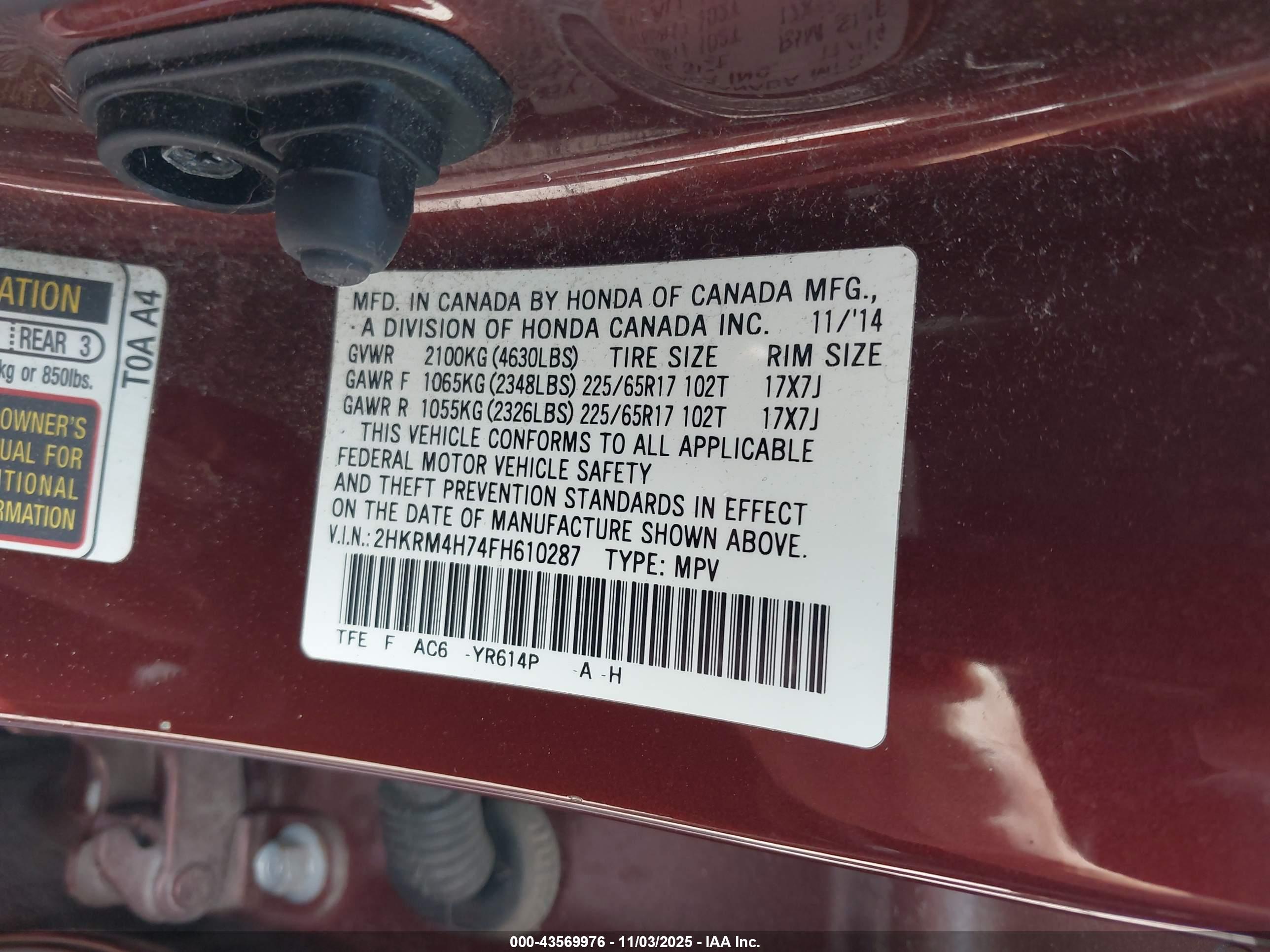 HONDA CR-V image 9