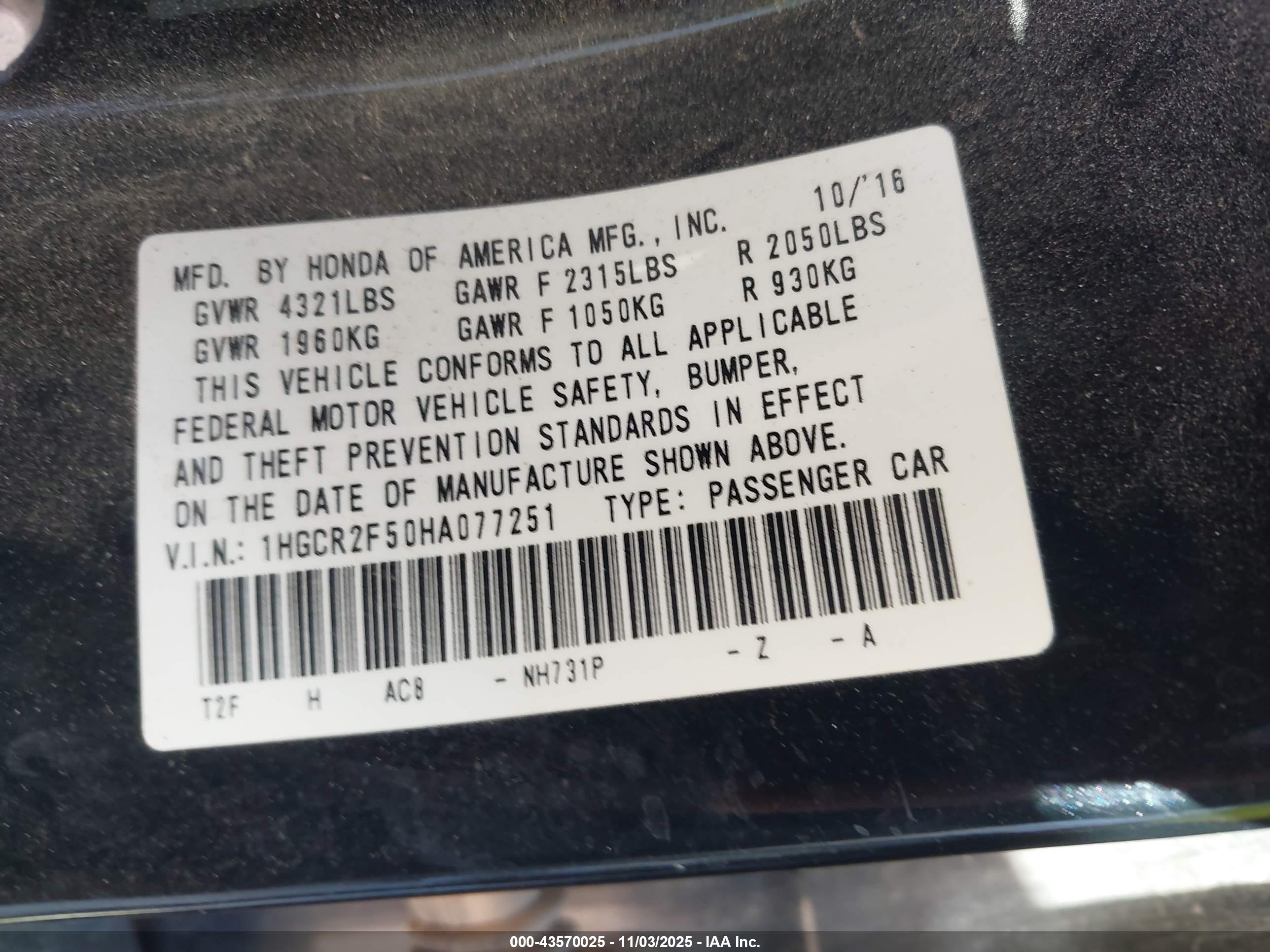 HONDA ACCORD image 9