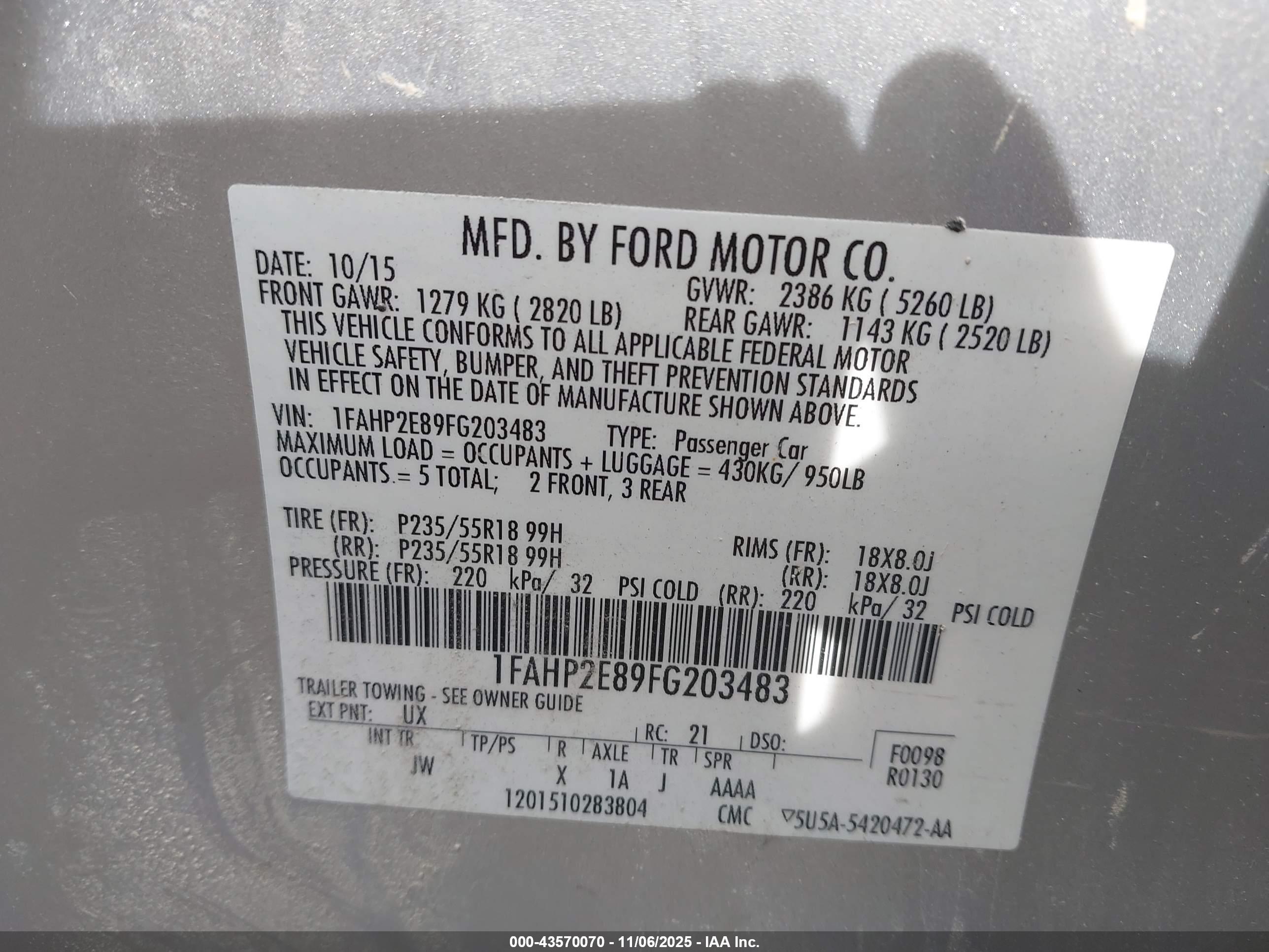 FORD TAURUS image 9