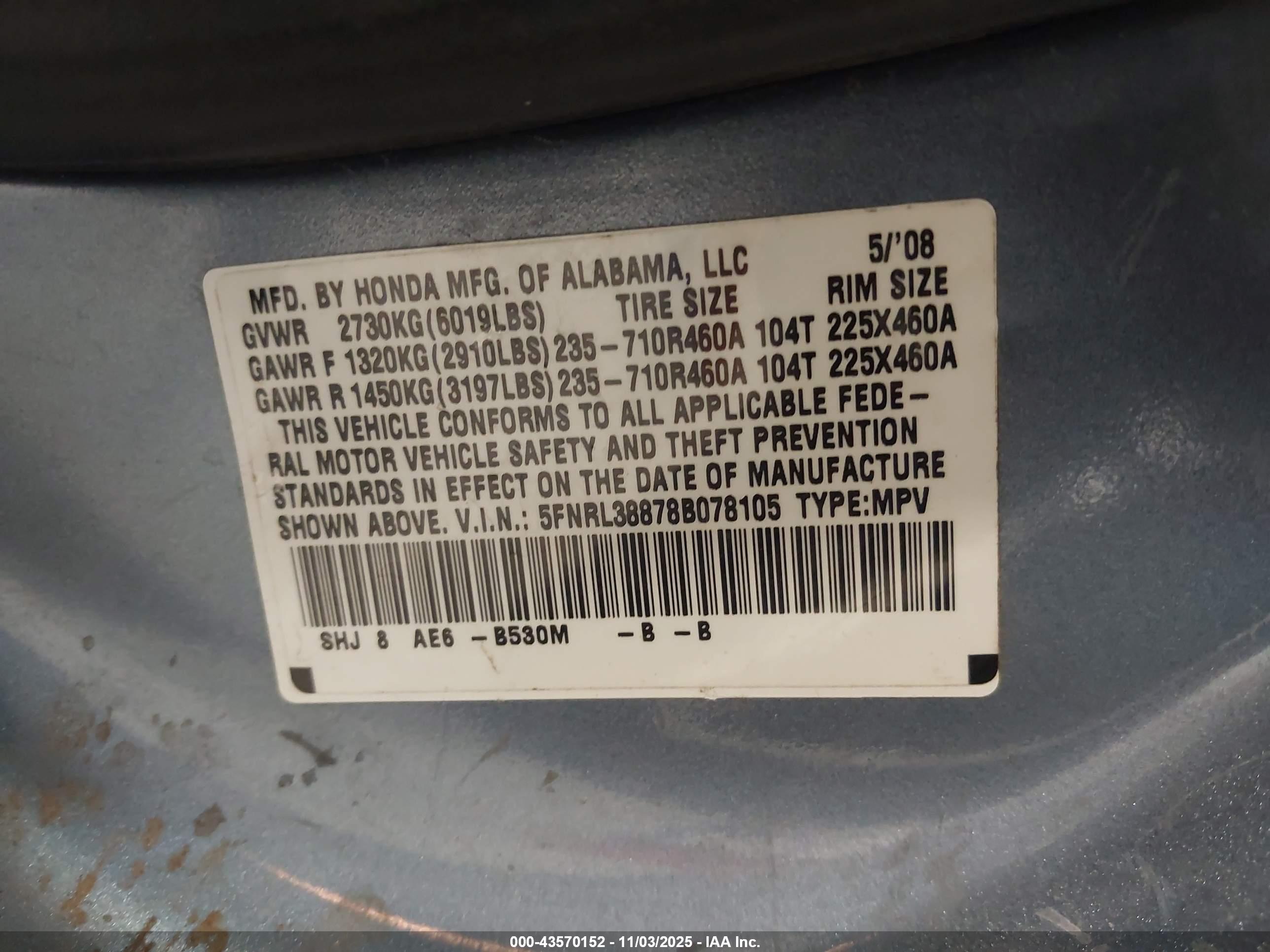 HONDA ODYSSEY image 9