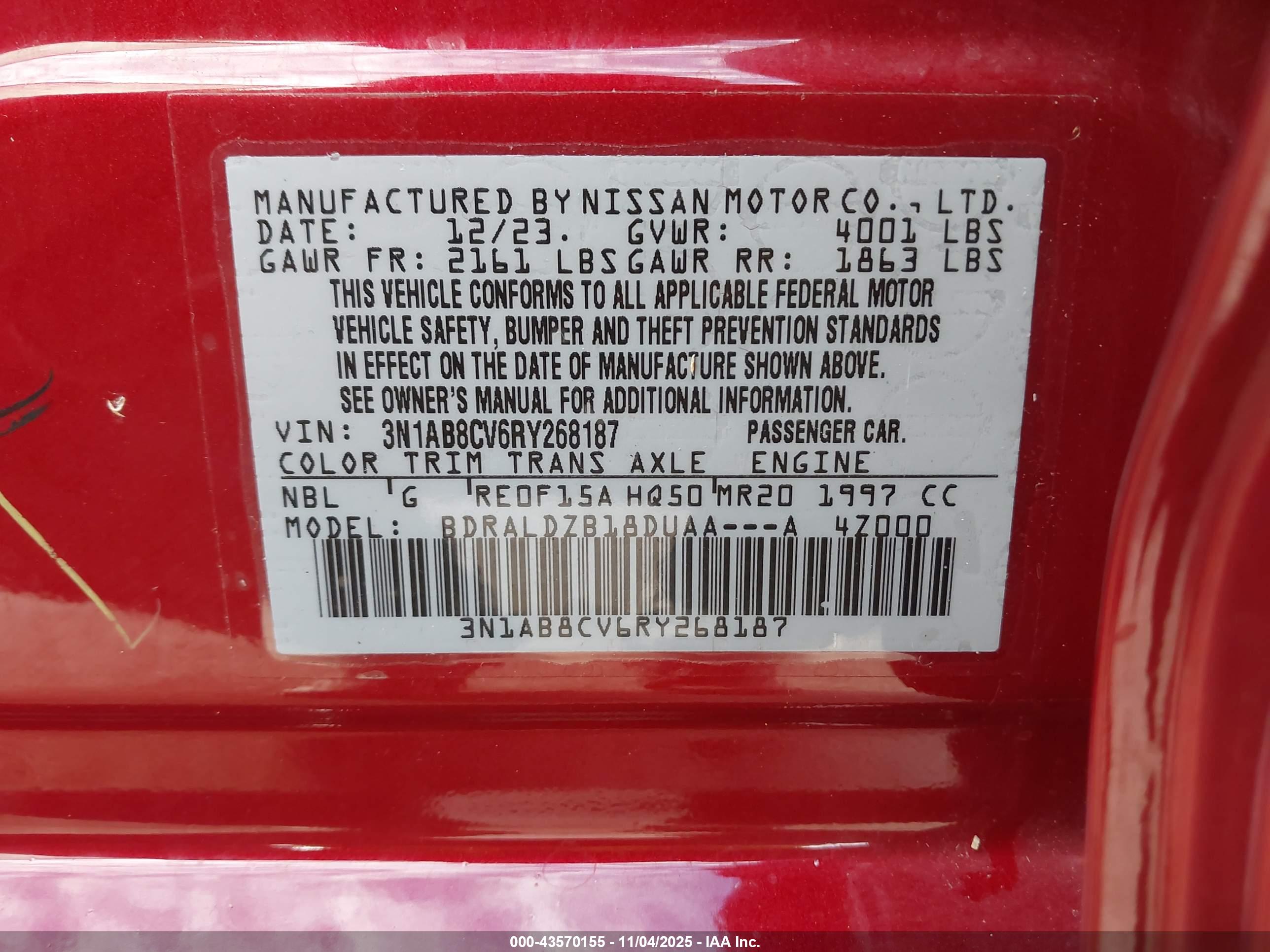 NISSAN SENTRA image 9