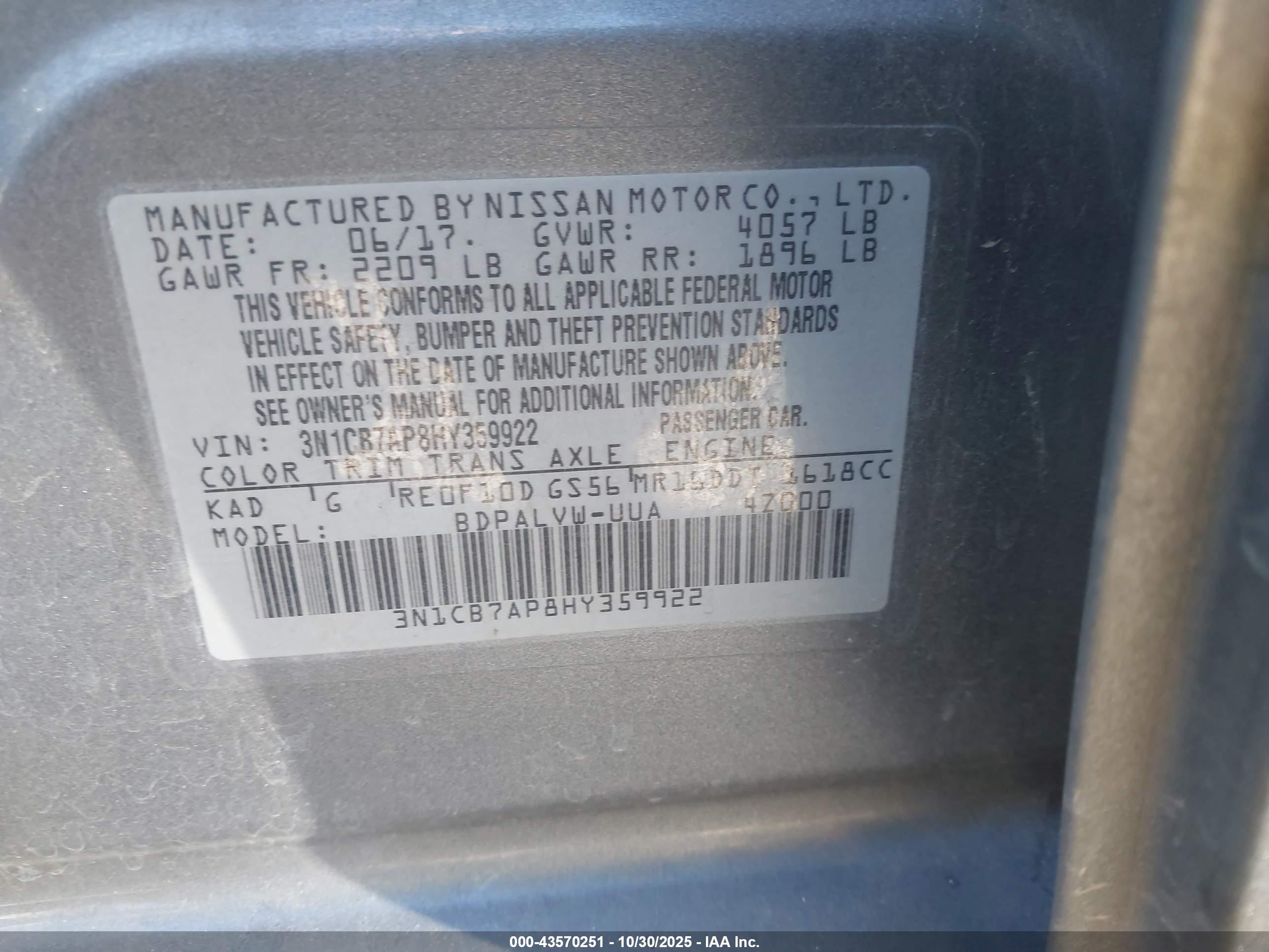 NISSAN SENTRA image 9