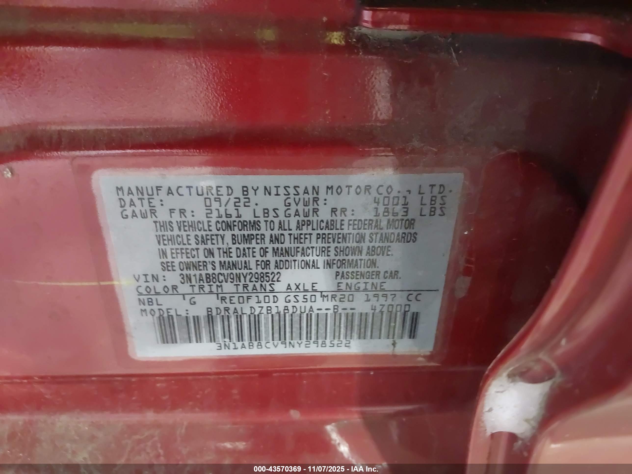 NISSAN SENTRA image 9