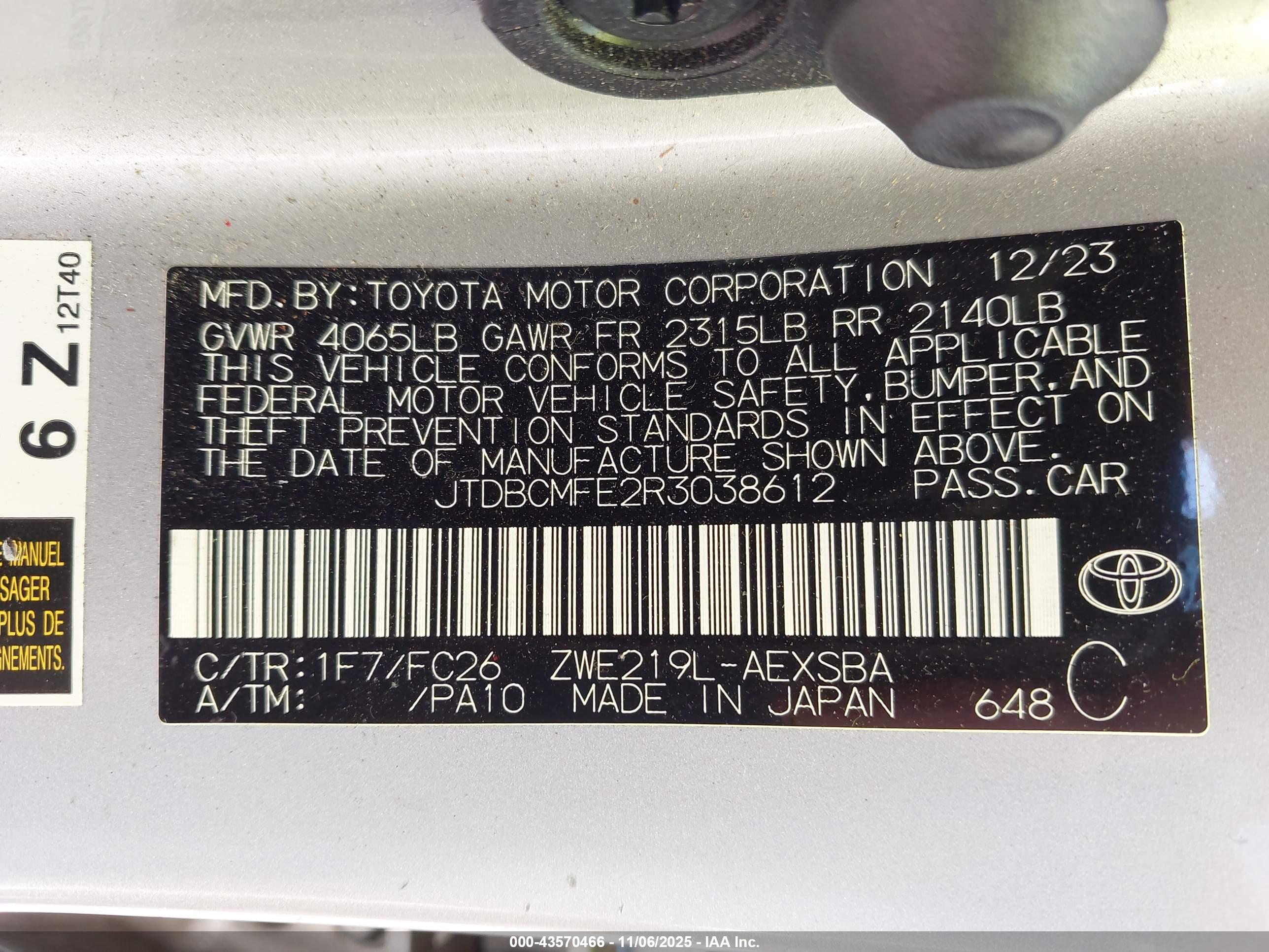 TOYOTA COROLLA image 9