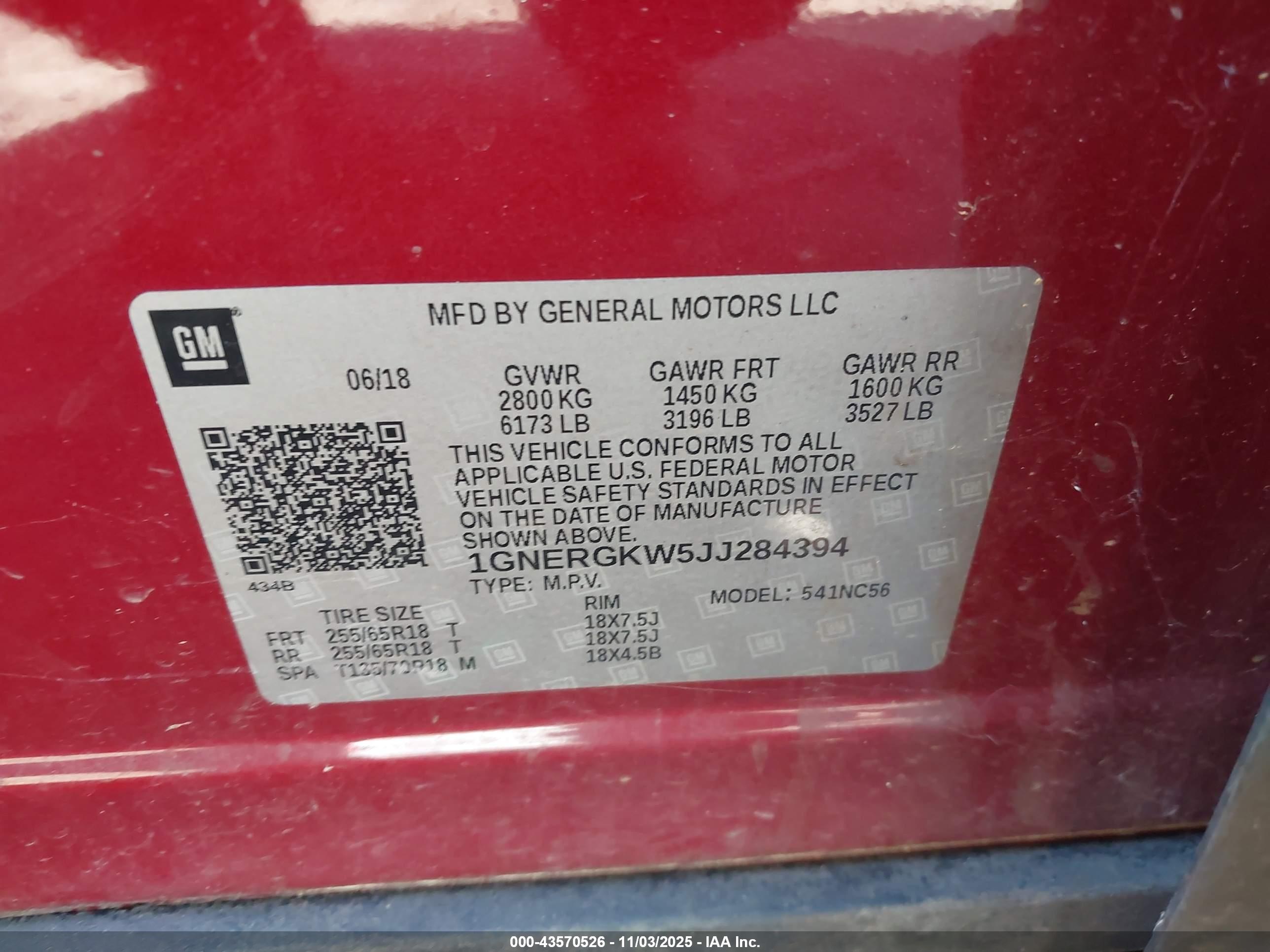 CHEVROLET TRAVERSE image 9