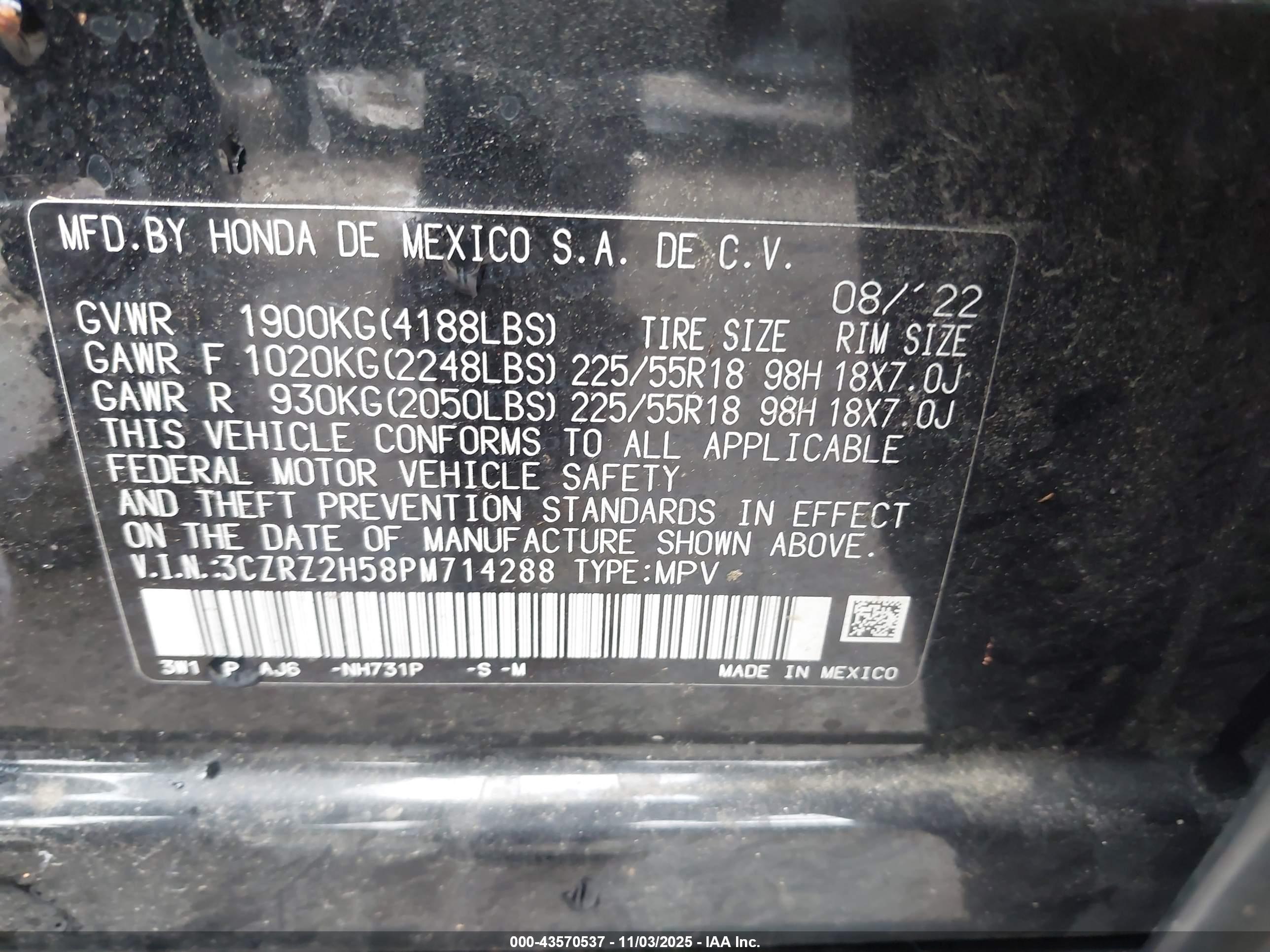 HONDA HR-V image 9