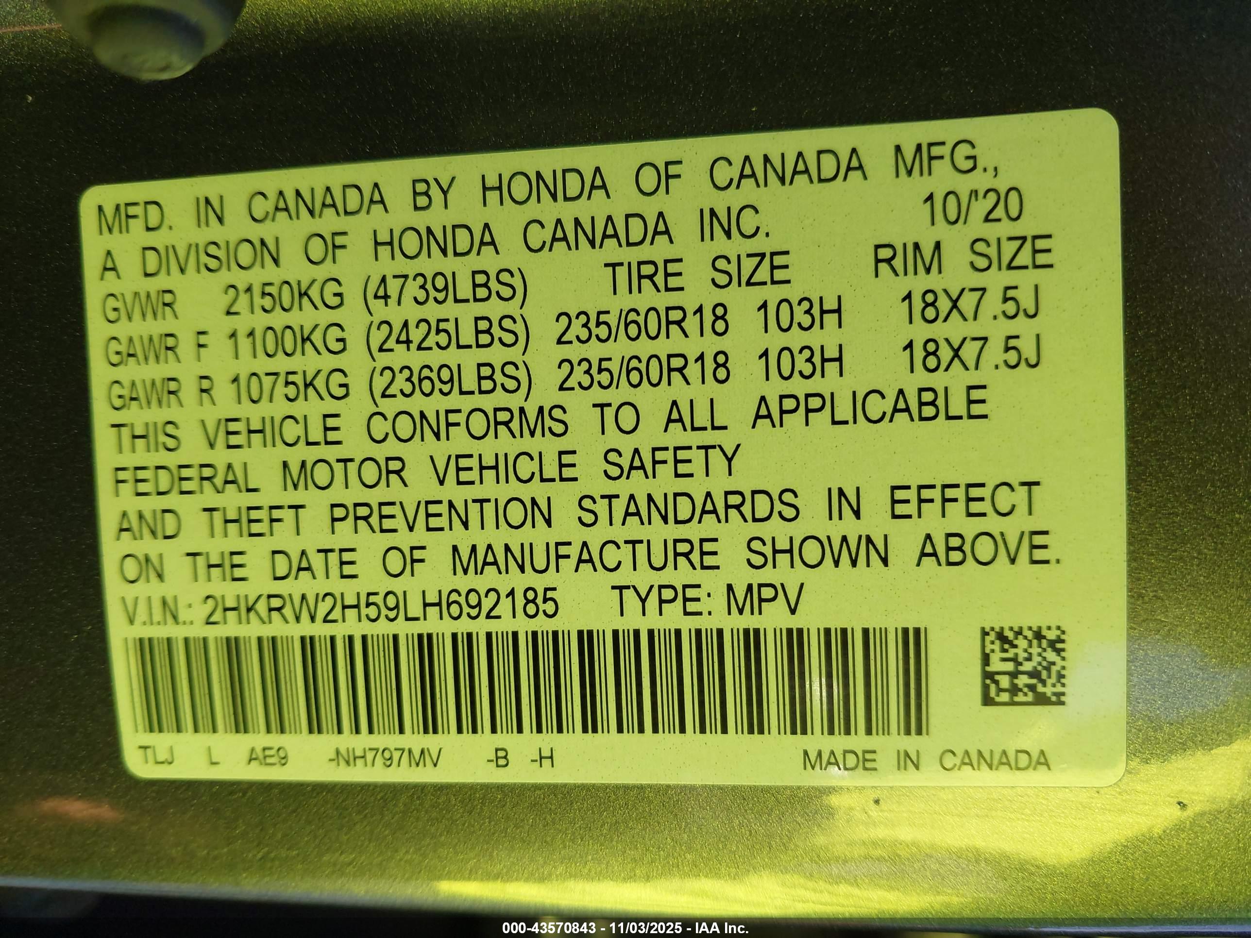 HONDA CR-V image 9