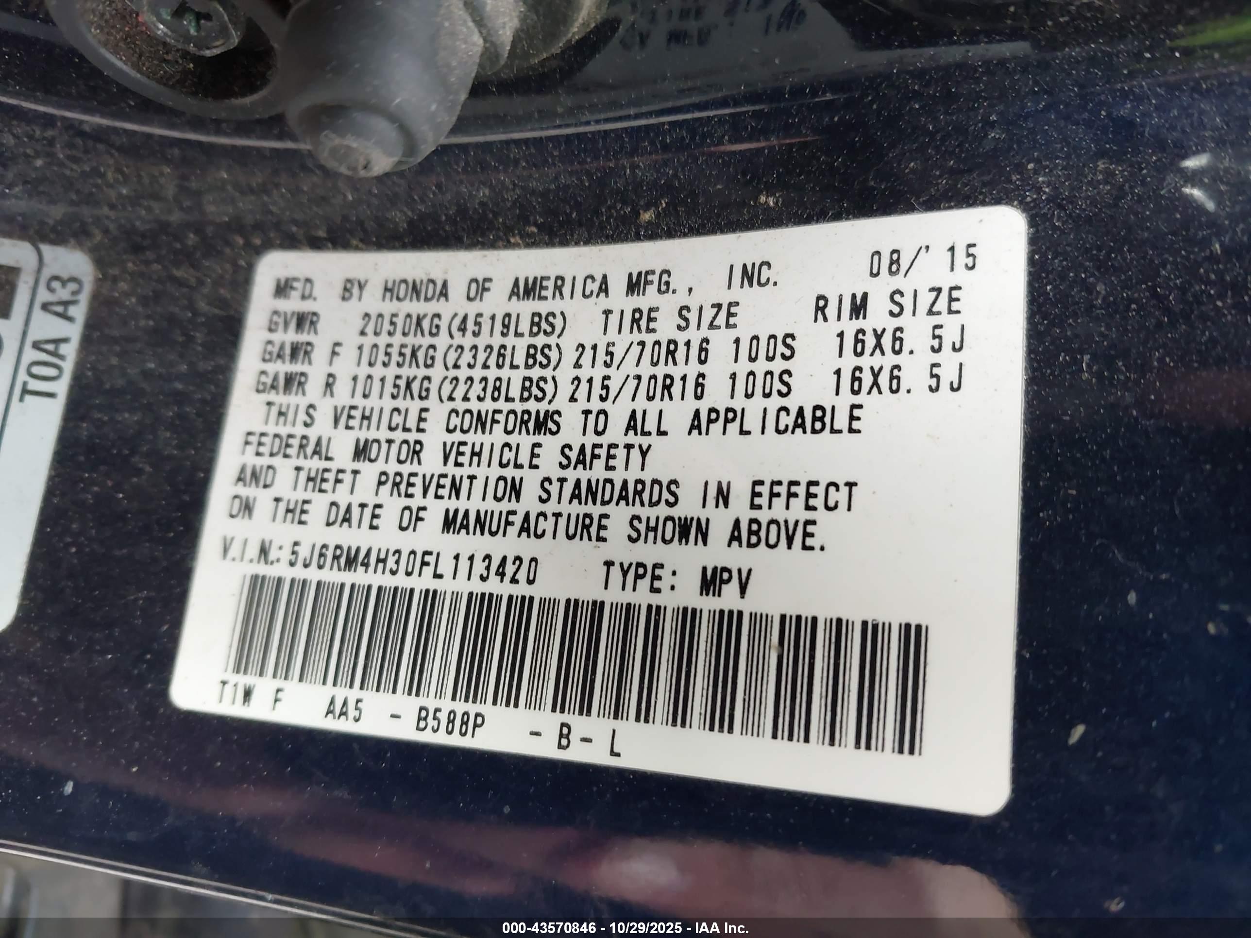 HONDA CR-V image 9