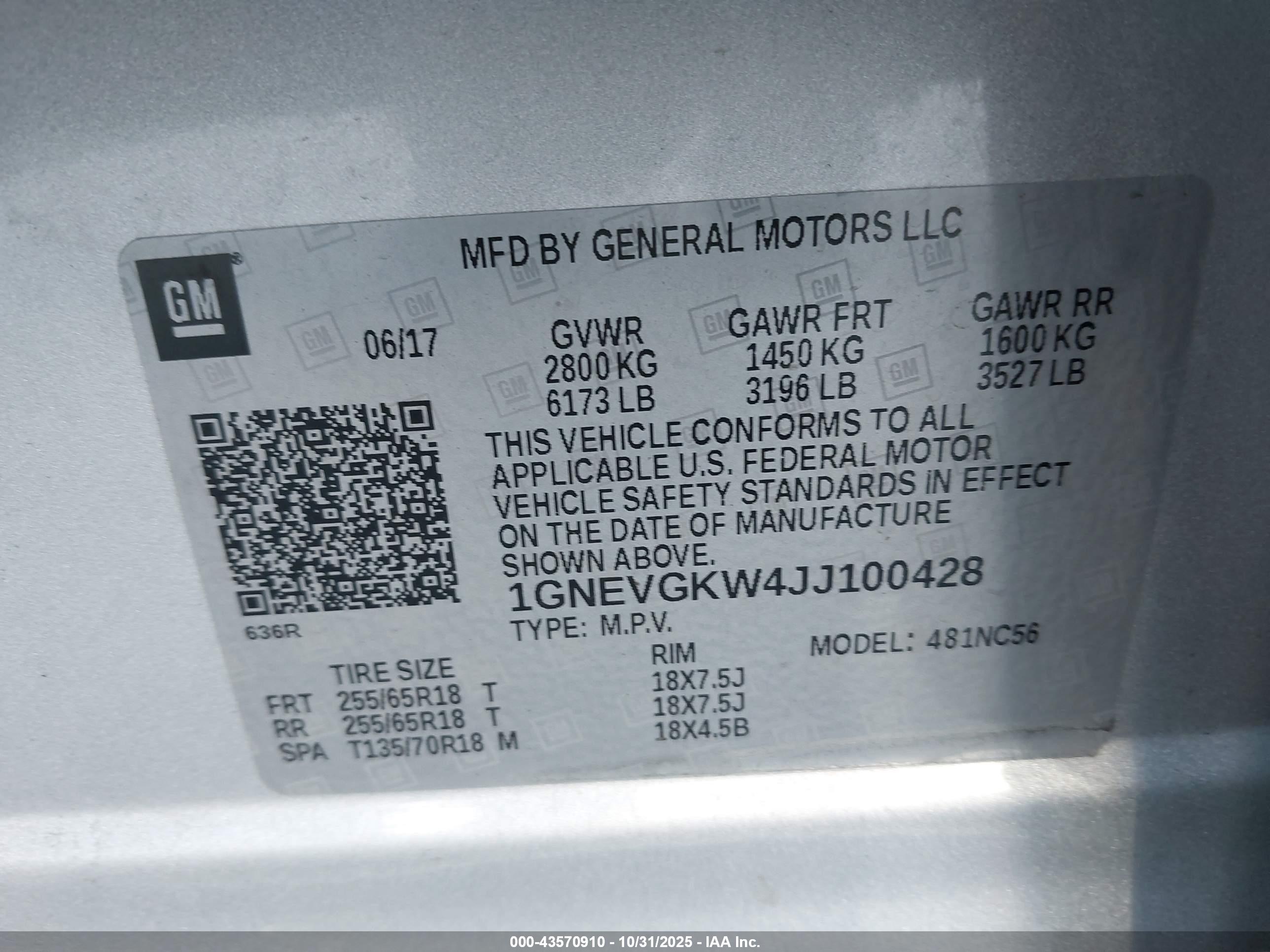 CHEVROLET TRAVERSE image 9