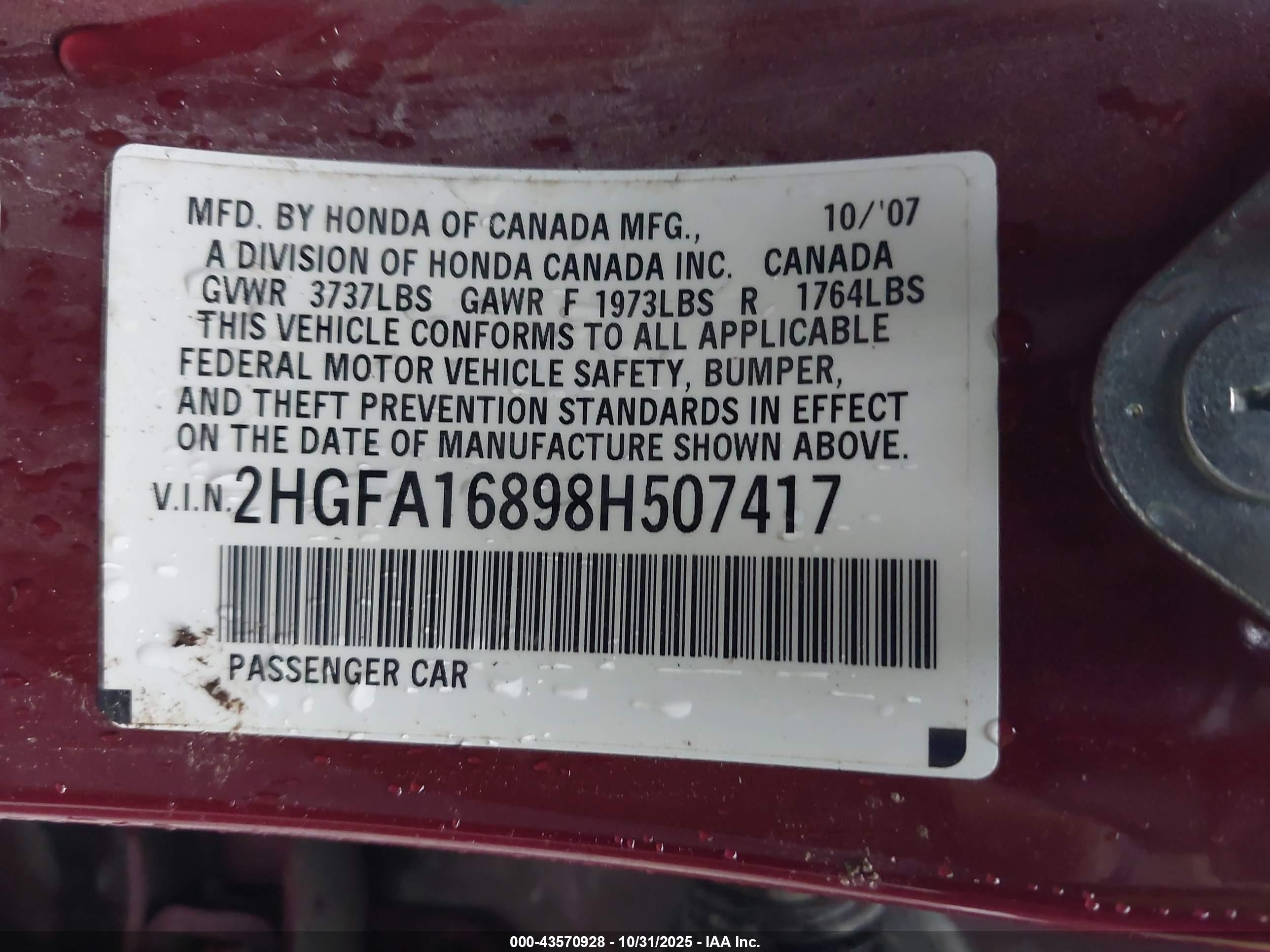 HONDA CIVIC image 9