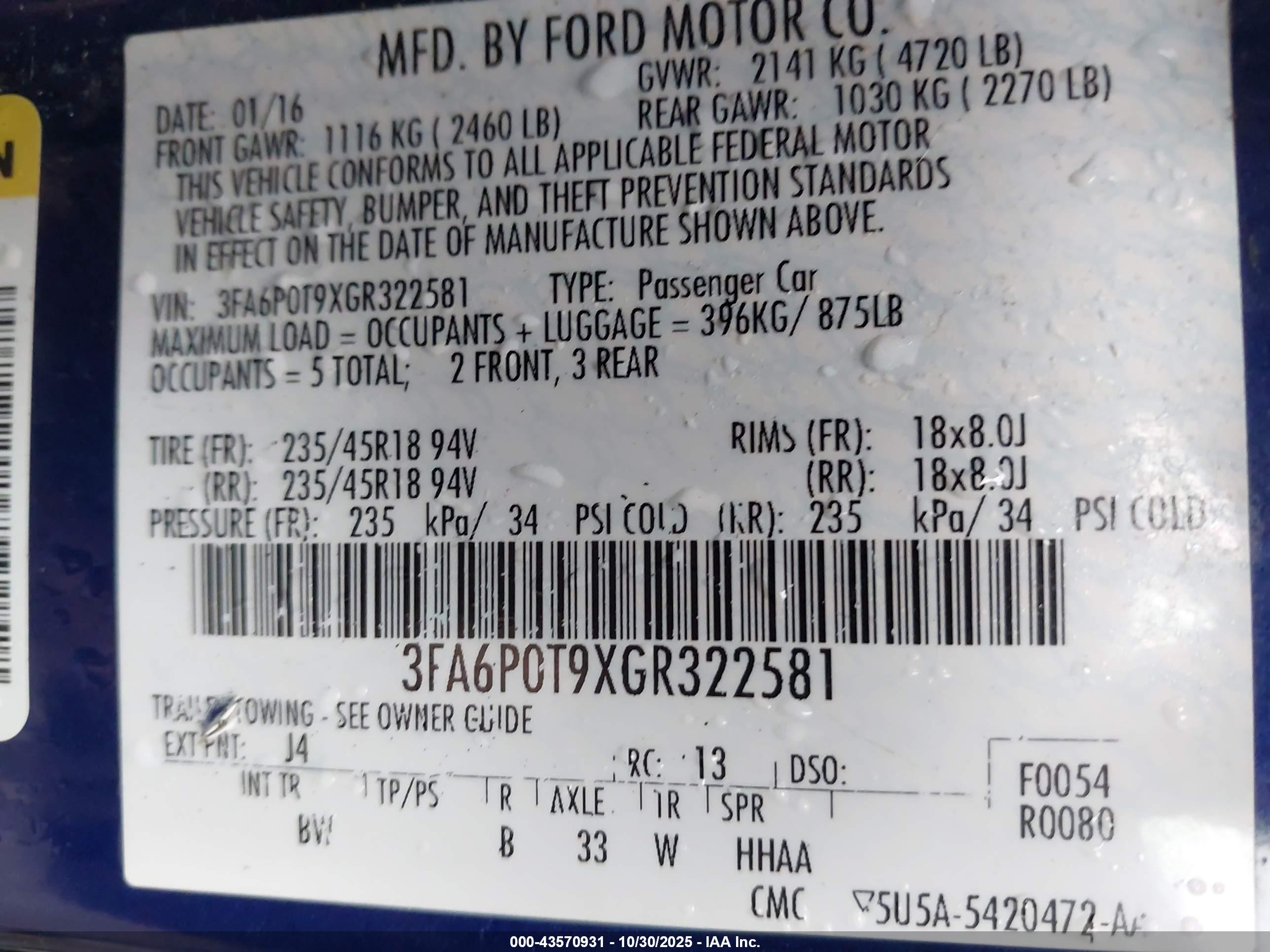 FORD FUSION image 9