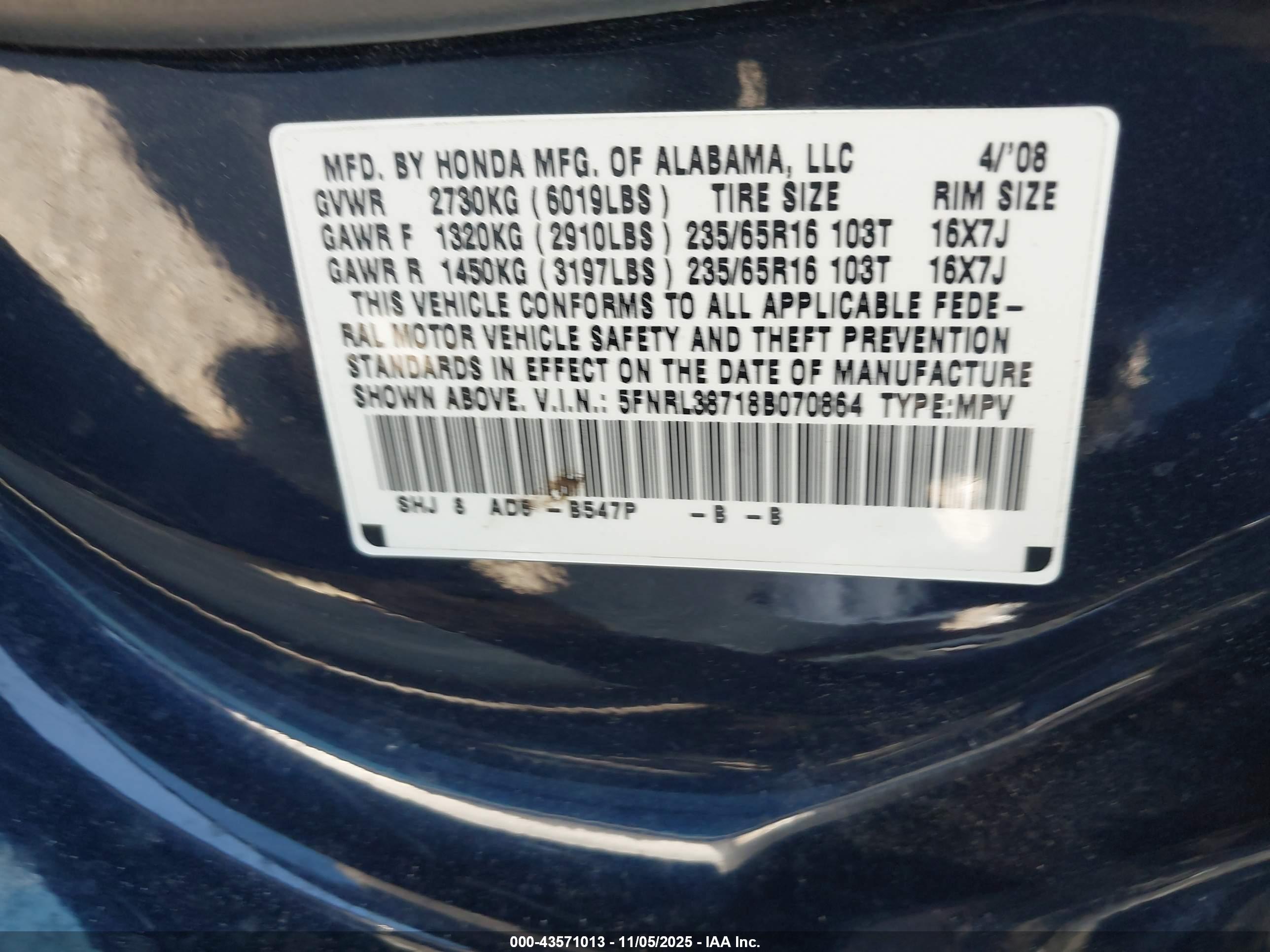 HONDA ODYSSEY image 9