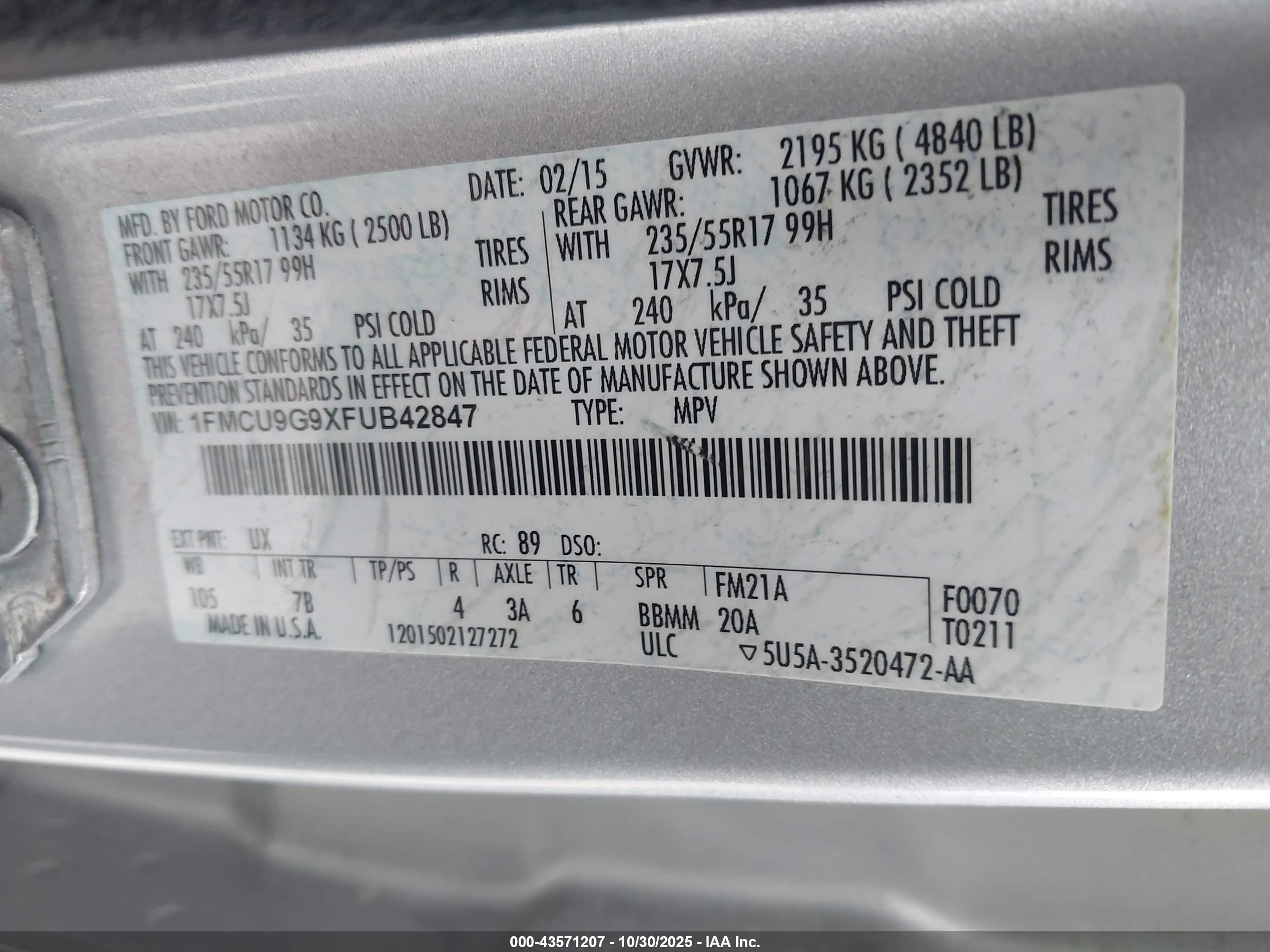 FORD ESCAPE image 9
